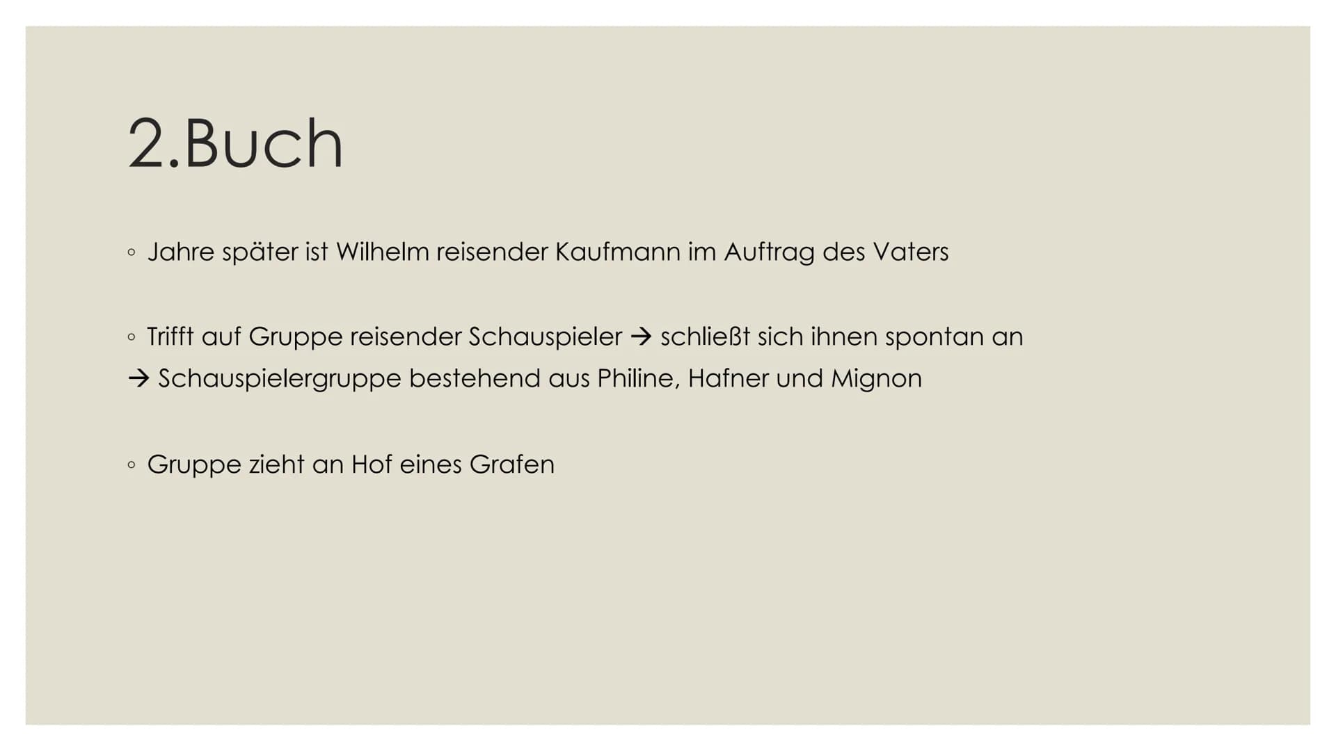 # Wilhelm Meisters Lehrjahre
## Hintergrundinformationen:
* Veröffentlicht im Jahre 1795/96
* Wurde nach Goethes Italienreise geschrieben
*