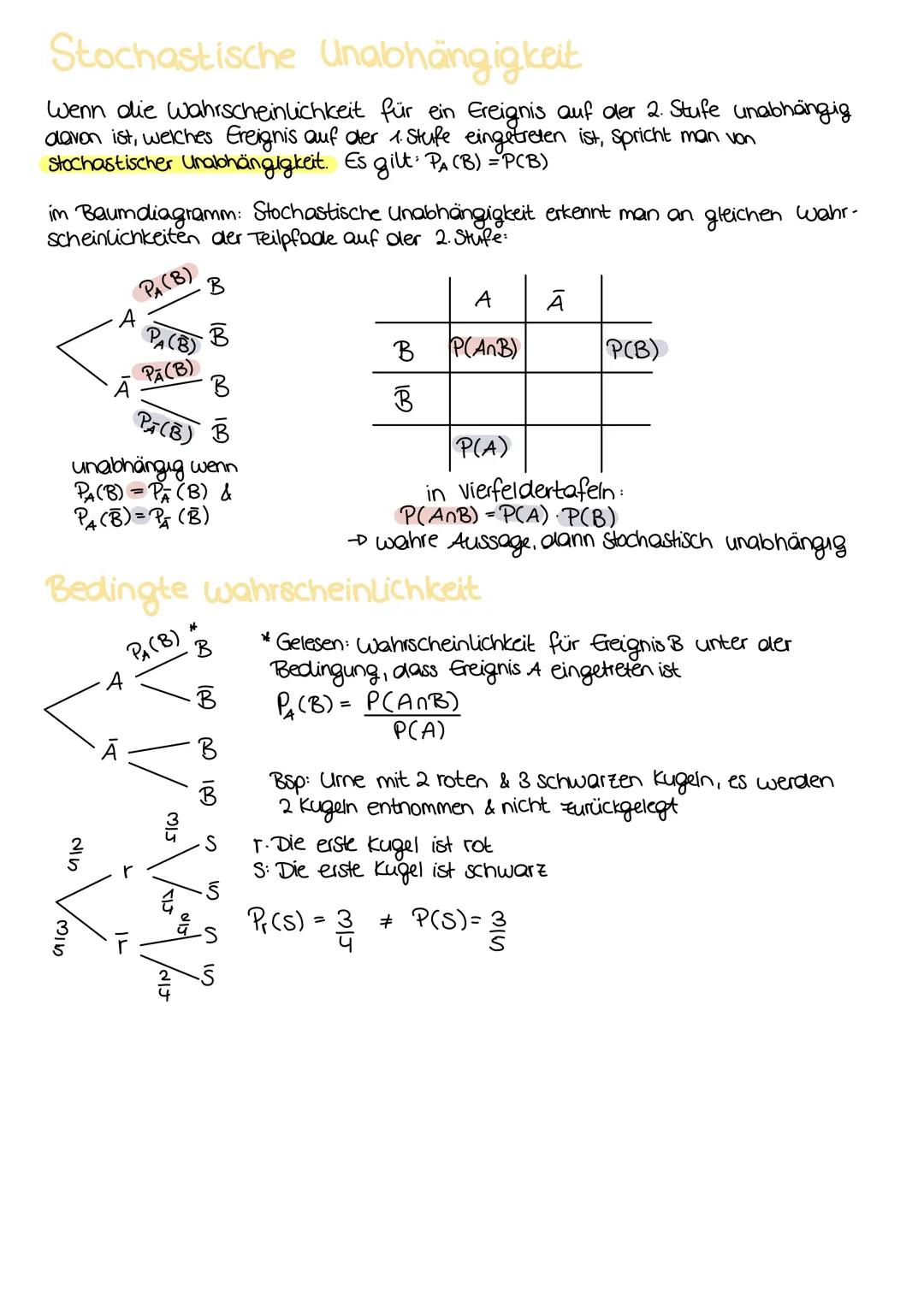 # Stochastik
Baumdiagramm & Pfadregeln
Mehrstufige Zufallsexperimente lassen sich in Form von Baumdiogrammen darstellen:
Zu jedem mögliche