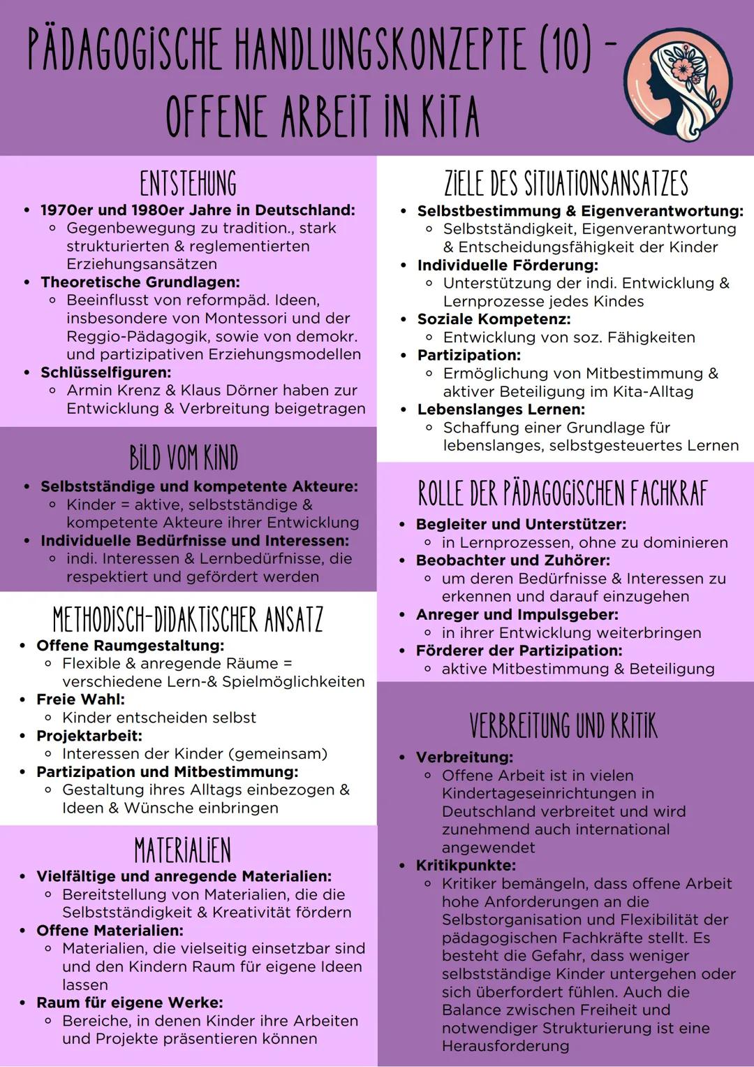 PÄDAGOGISCHE HANDLUNGSKONZEPTE (1)
DEFİNİTİON
Handlungskonzepte:
o Handlungskonzepte in der Pädagogik
sind systematische und
theoriegeleitet