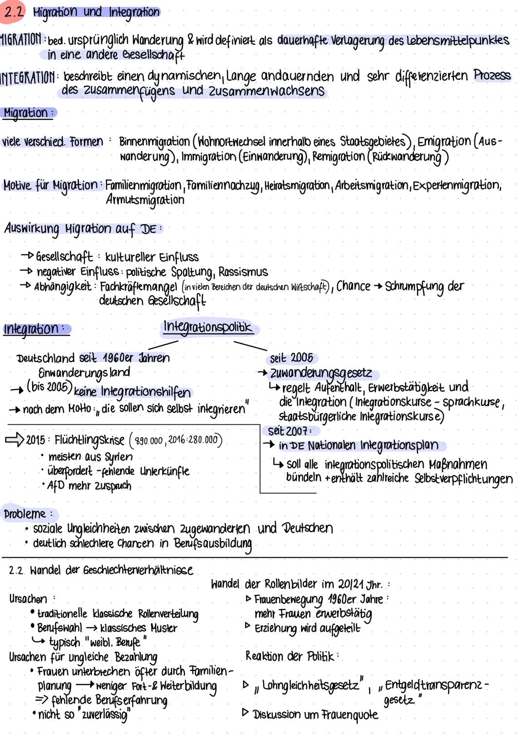 7. GESELLSCHAFTLICHER WANDEL
allgemein Wandel der Bevölkerungsstruktur.
2.1 der demographische Wandel
beschreibt die Veränderung der
Geburte