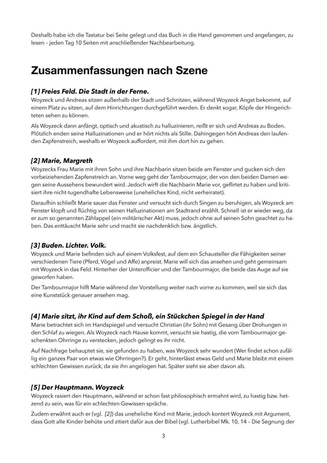 Georg Büchner, Woyzeck
Ein Lesetagebuch von
Ben Espersen (11b)
im Fach Deutsch bei Herrn Girke # Inhaltsverzeichnis
Inhaltsverzeichnis
Vo