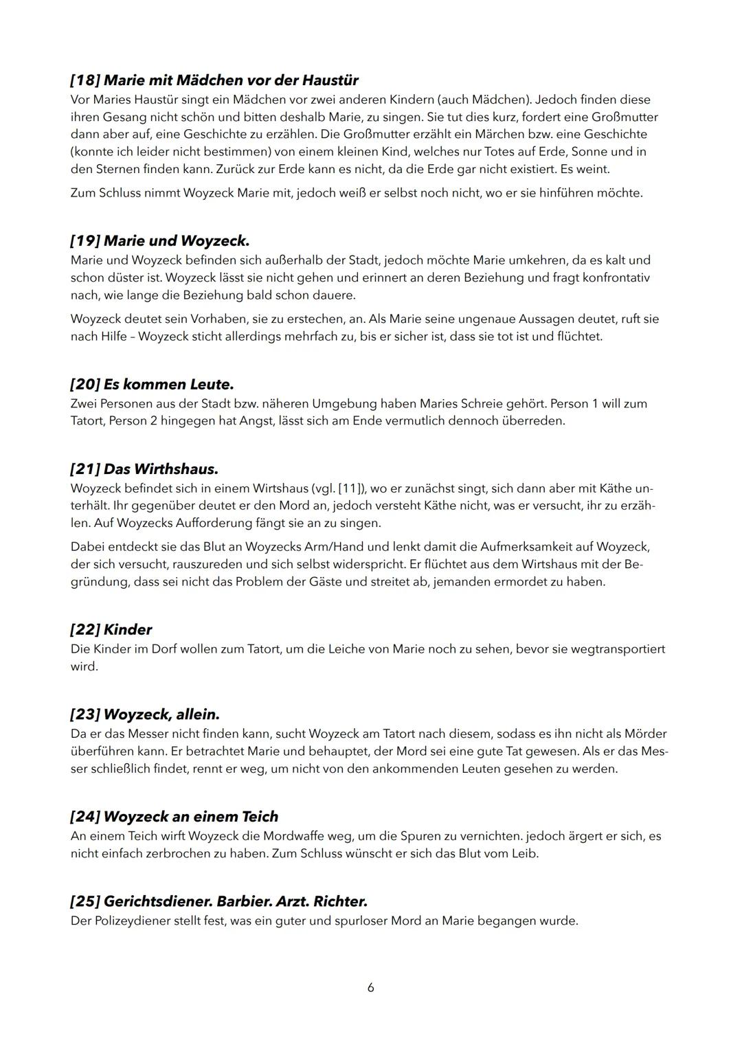 Georg Büchner, Woyzeck
Ein Lesetagebuch von
Ben Espersen (11b)
im Fach Deutsch bei Herrn Girke # Inhaltsverzeichnis
Inhaltsverzeichnis
Vo