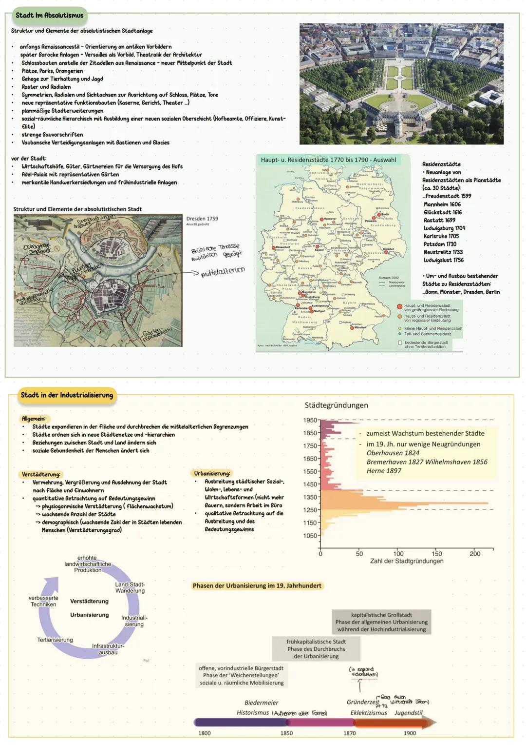 # Stadtgeschichte
Entwicklung der wissenschaftlichen Perspektiven auf die historische Stadtentwicklung
⚫ in der Geschichte der Geographie