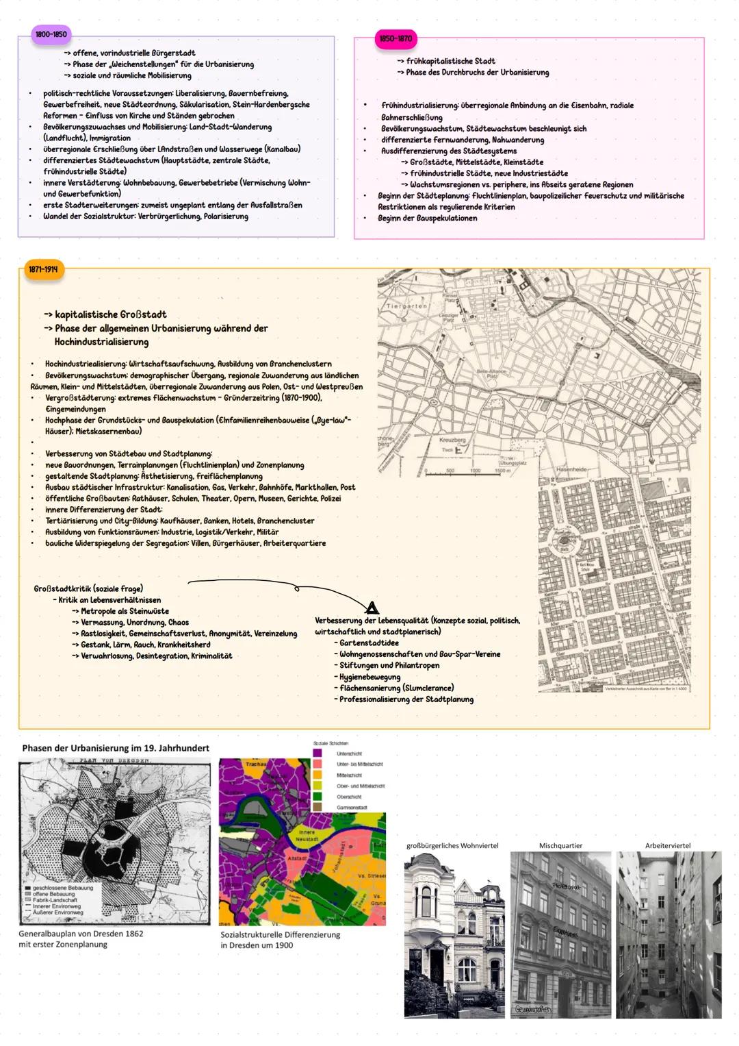 # Stadtgeschichte
Entwicklung der wissenschaftlichen Perspektiven auf die historische Stadtentwicklung
⚫ in der Geschichte der Geographie