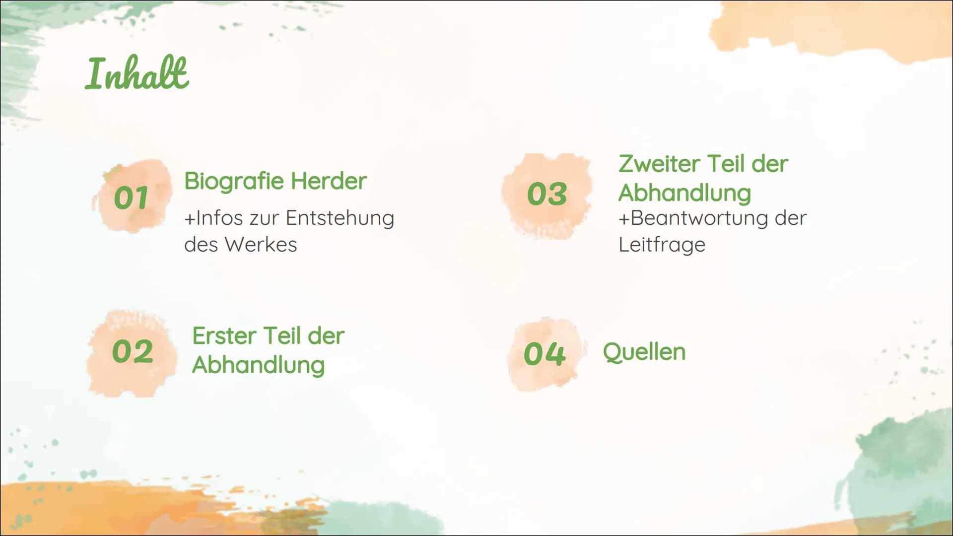 Herders Abhandlung über den
Ursprung der Sprache Was ist der Ursprung der
Sprache? # Inhalt
01 Biografie Herder
+Infos zur Entstehung
des W