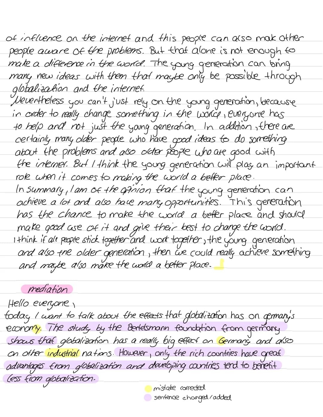 # Correction
The speech "the new world of interconnections: a world in progress",
which was held by Christine Lagarde on the occasion of a