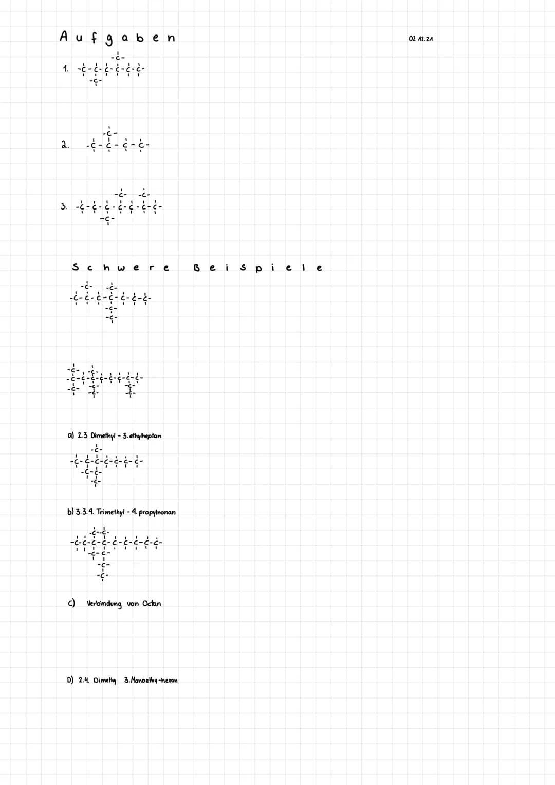 # Aufgaben
1.
```
-c-
|
-c-c-c-c-c-
|
-c-
```
2.
```
-c-
|
-c-c-c-c-
```
3.
```
-c- -c-
| |
-c-c-c-c-c-
|
-c-
```