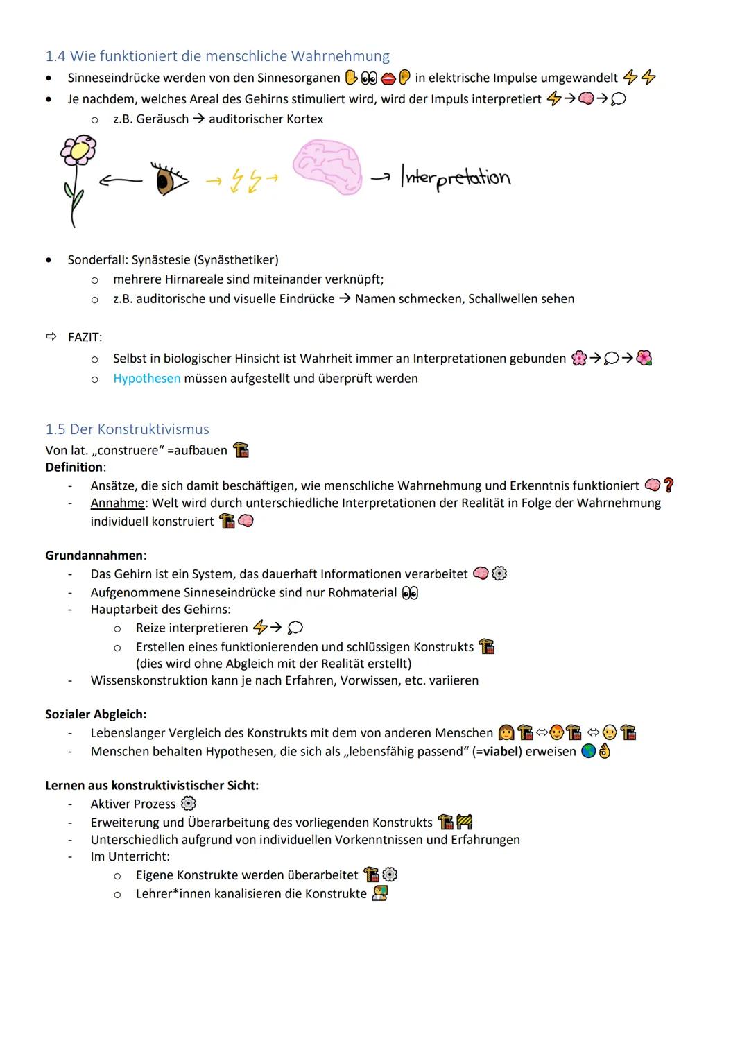 1. Wahrheit und Wirklichkeit
1.1 Grundbegriffe
Die Wahrheit
Subjektiv
Für jede*n unterschiedlich
Eine Hypothese, die
aufgrund der
Wirklichke