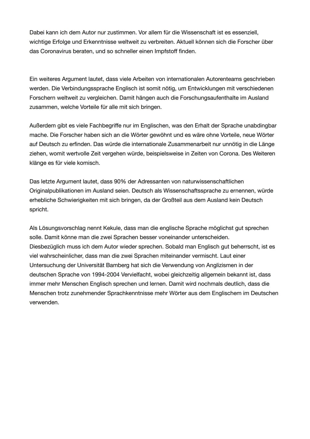 # Deutsch Erörterung
Heutzutage ist die Globalisierung ein großer Faktor für die internationale Verflechtung. Vor allem durch die soziale M