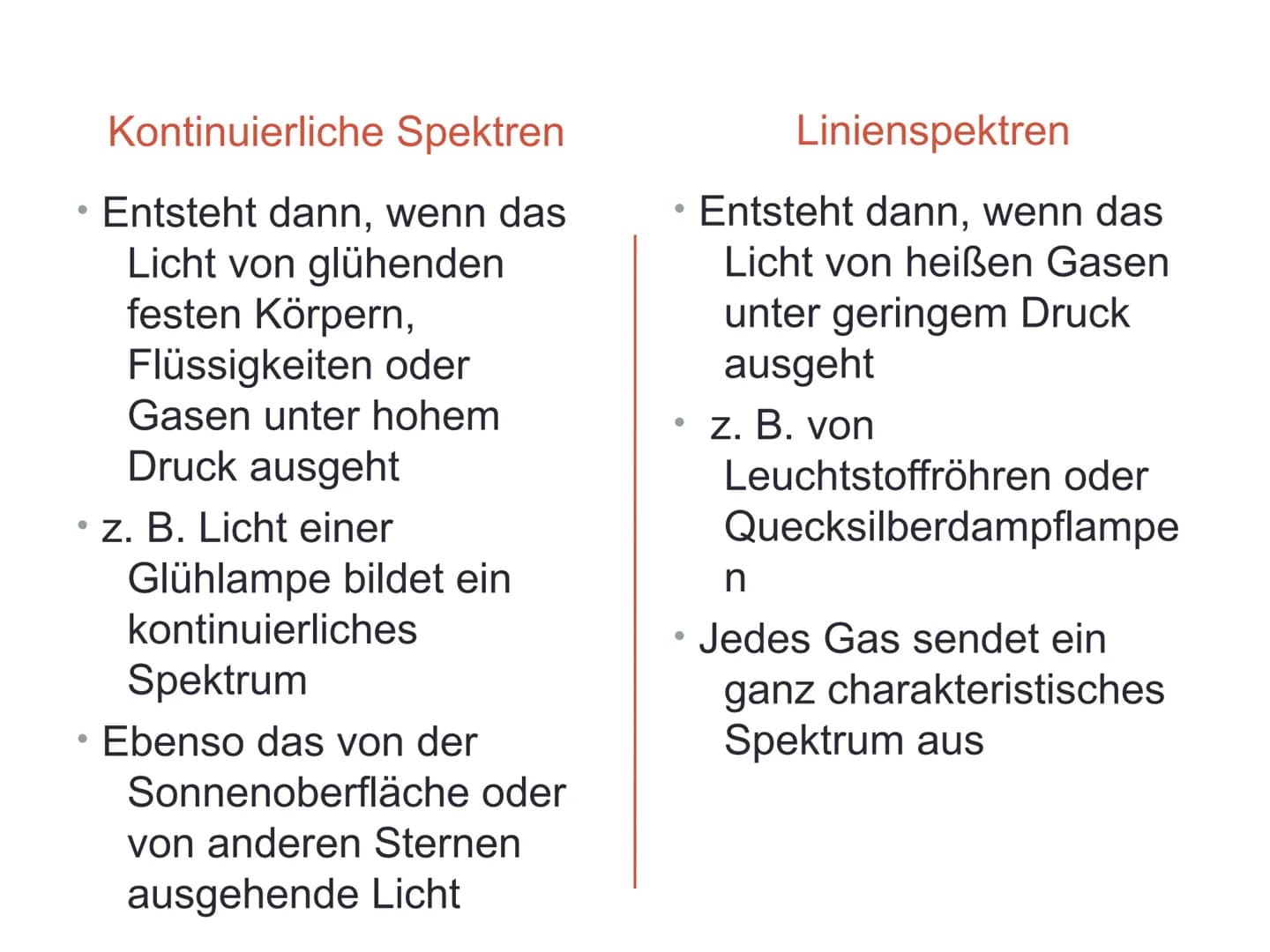 Was ist ein Spektrum? KLICK
Unter einem Spektrum versteht man in der Optik ein Farbband, also ein
Band, das aus Licht unterschiedlicher Well