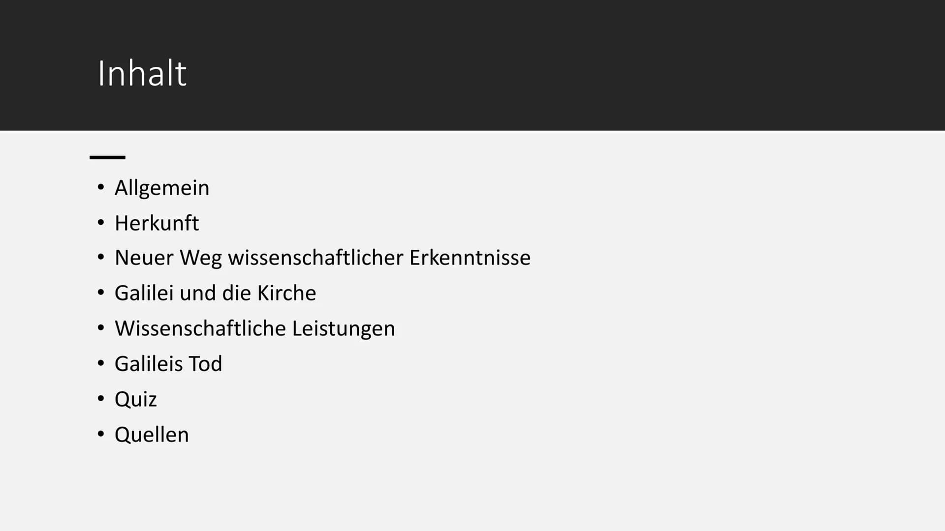 Galileo Galilei
GAILILEVS
GAILILEVS
MATHVS: # Inhalt
* Allgemein
* Herkunft
* Neuer Weg wissenschaftlicher Erkenntnisse
* Galilei und die K