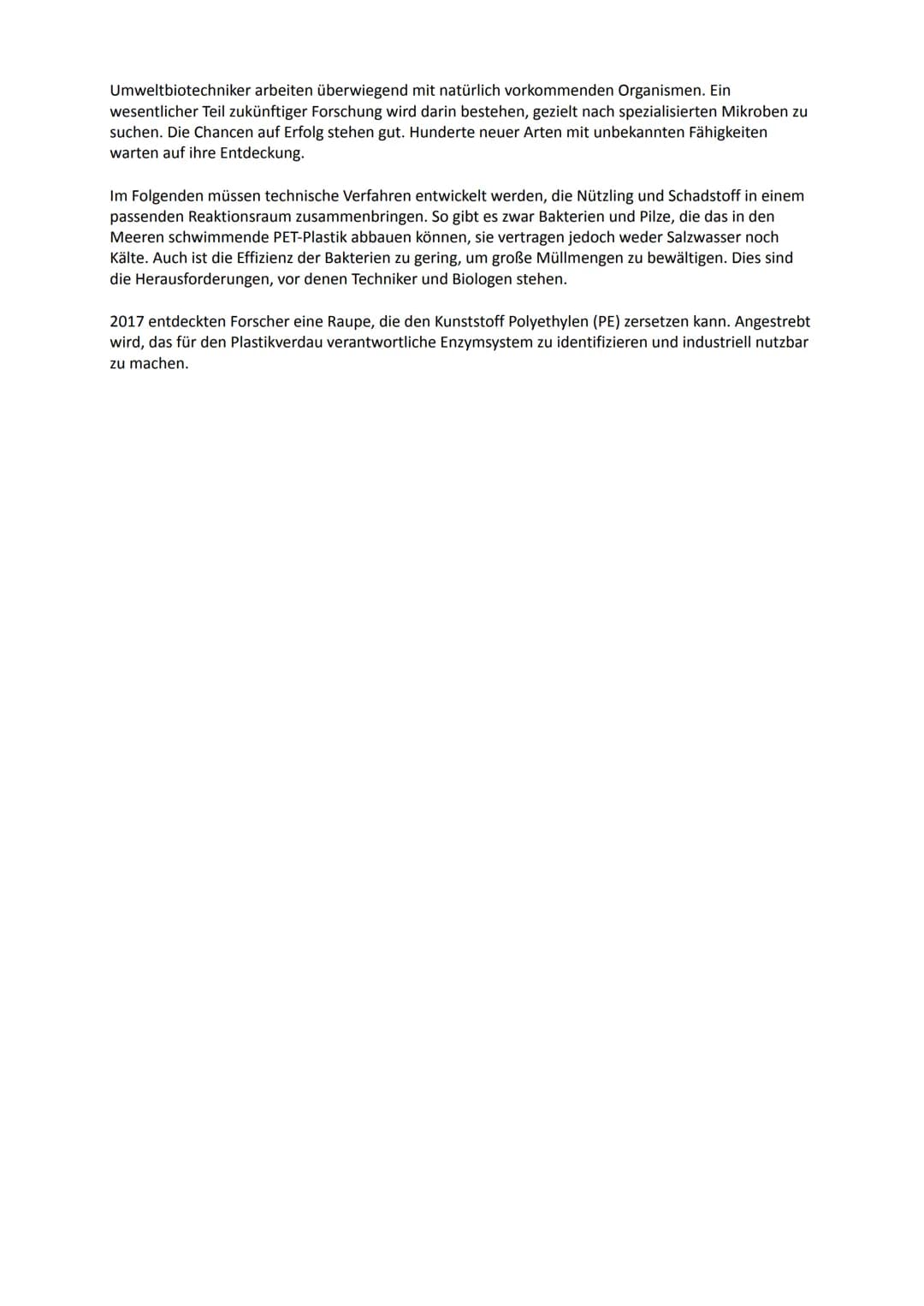 # Graue Gentechnik - ein Steckbrief
## 1) Definition:
Die Graue Biotechnologie (auch Umweltbiotechnologie genannt)
umfasst alle biotechnolo
