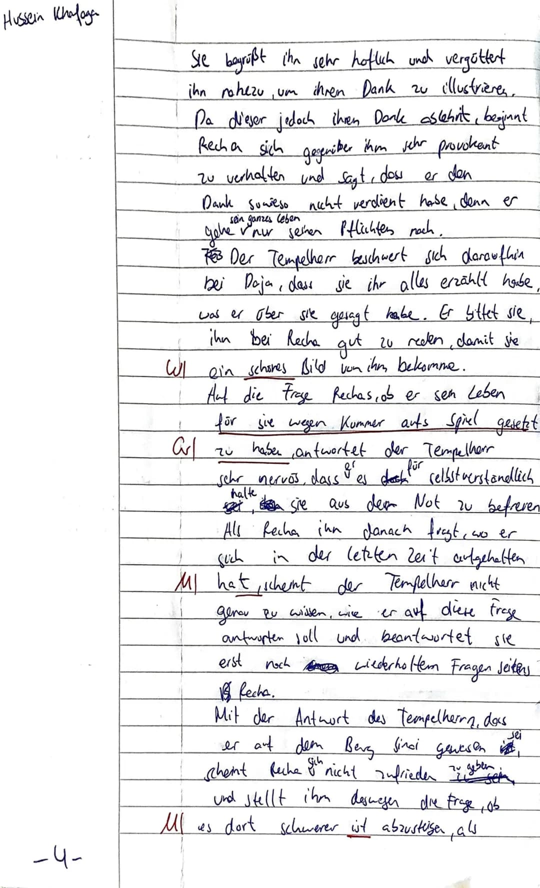 Hussein Khafaga
Deutsch LK Q1
(WSD KBA)
2. Klausur
20.12.2021
Bezug zu den Vorgaben: Strukturell unterschiedliche Dramen aus unterschiedli