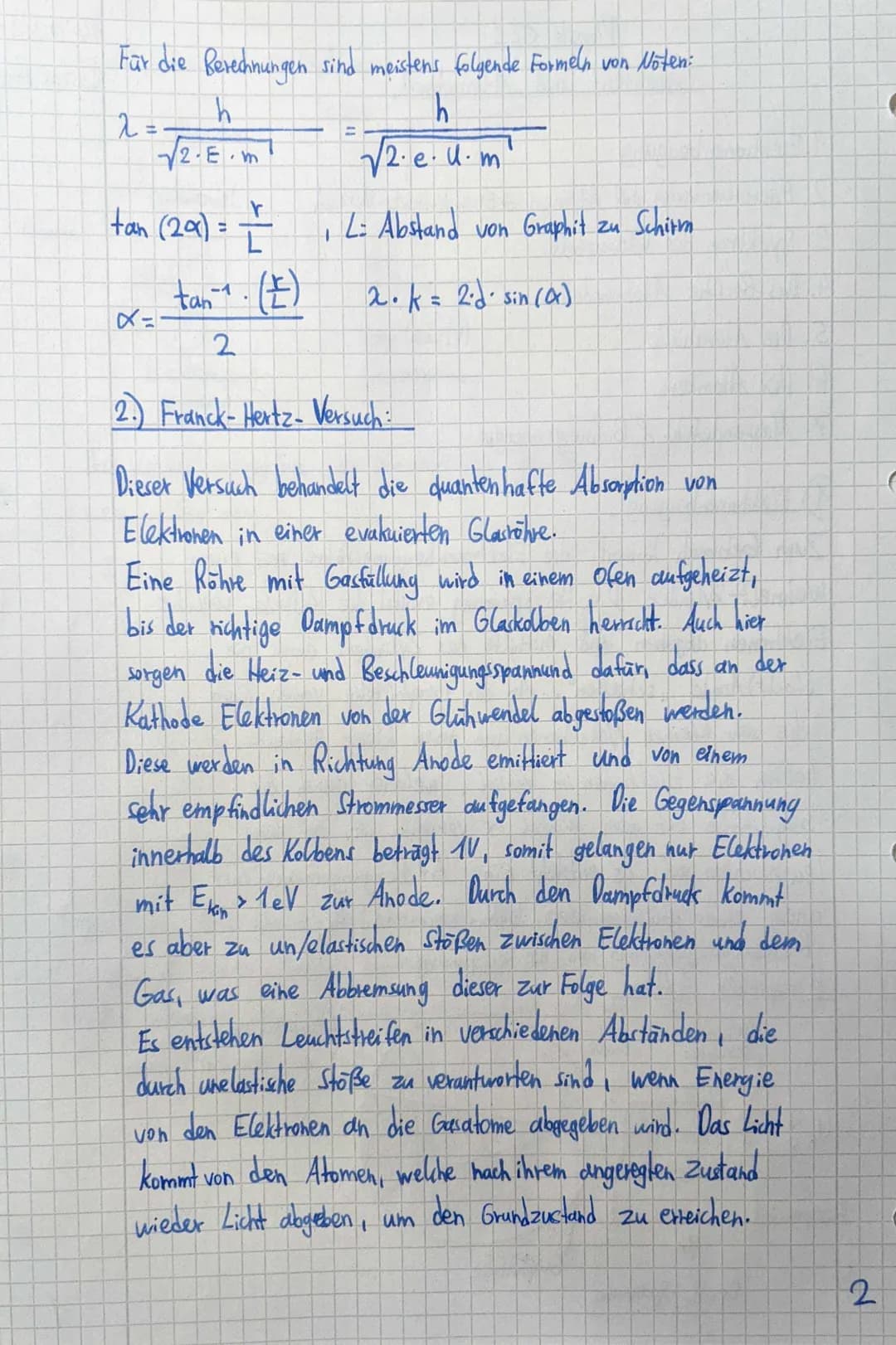 # Auswertung:
Welche Wellenlängen haben diese Farblinien?
Aus dem Versuch zur Wellenlängenbestimmung eines Lasers
Wissen wir:
(Ⅰ) $\lambda =