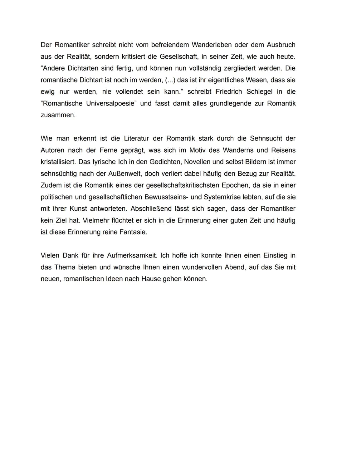 IQJ: KMK
## 1 Aufgabe
### Aufgabenstellung
An Ihrer Schule soll ein Abend mit Bildern, Liedern und Lesungen von Texten aus der Epoche der R
