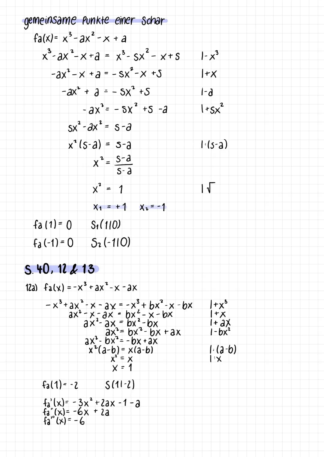 # FUNKTIONENSCHAREN
$f_a(x)= x^2 +ax +2$
Die funktion $f_a(x)$ bildet eine Funktionenschar.
$↑$
-Variable
Parameter
## Einfluss des Paramet