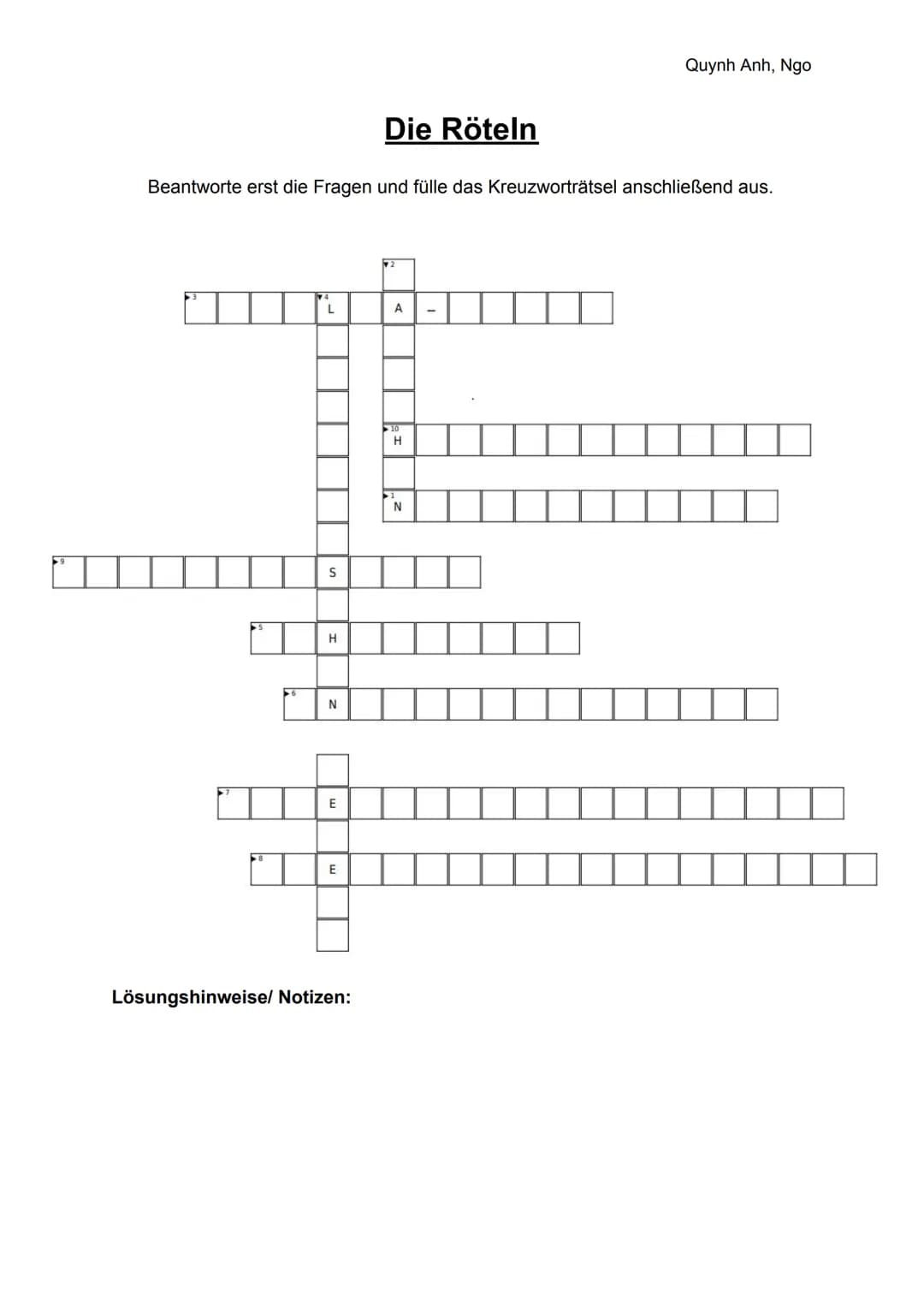<p>Quynh Anh, Ngo</p>
<h2>Allgemeine Informationen</h2>
<p>Die Röteln sind eine hochansteckende Krankheit, die durch Rötelviren ausgelöst w