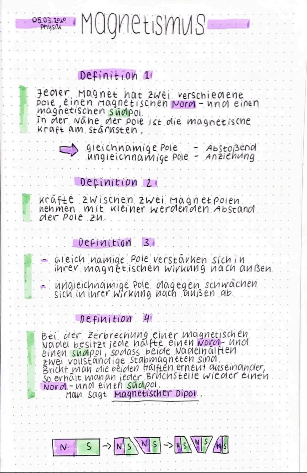 # ELEMENTARMAGNETENMODELL
12.03.2020
## Unmagnetisierter Stoff
Beim magnetisieren richtet
man im Eisen Elementar-
magnete aus..
Im nicht