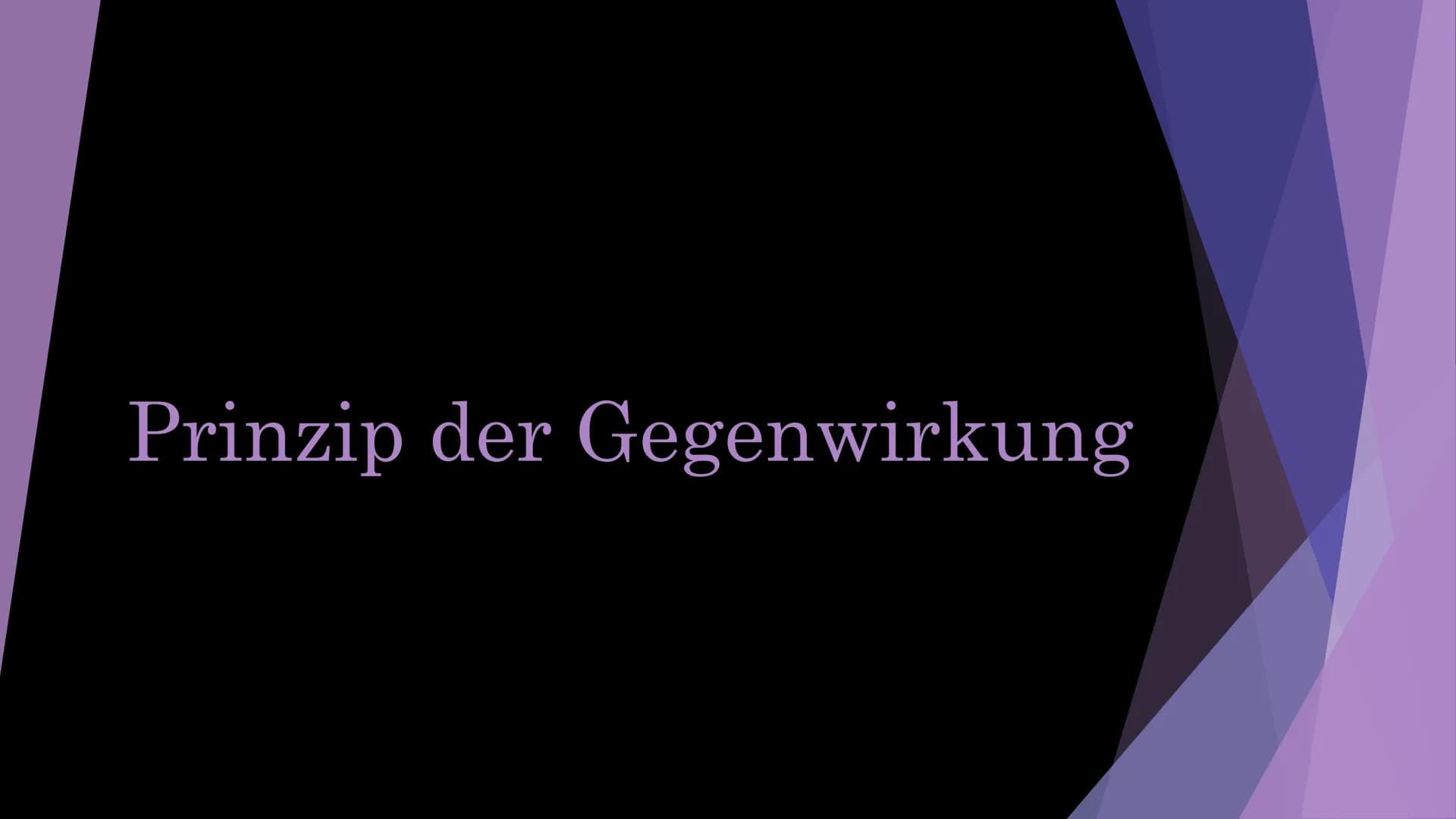 <p>Das Prinzip der Gegenwirkung basiert auf dem dritten Newton'schen Gesetz: dem Wechselwirkungsgesetz. Dieses besagt, dass Kräfte wechsels