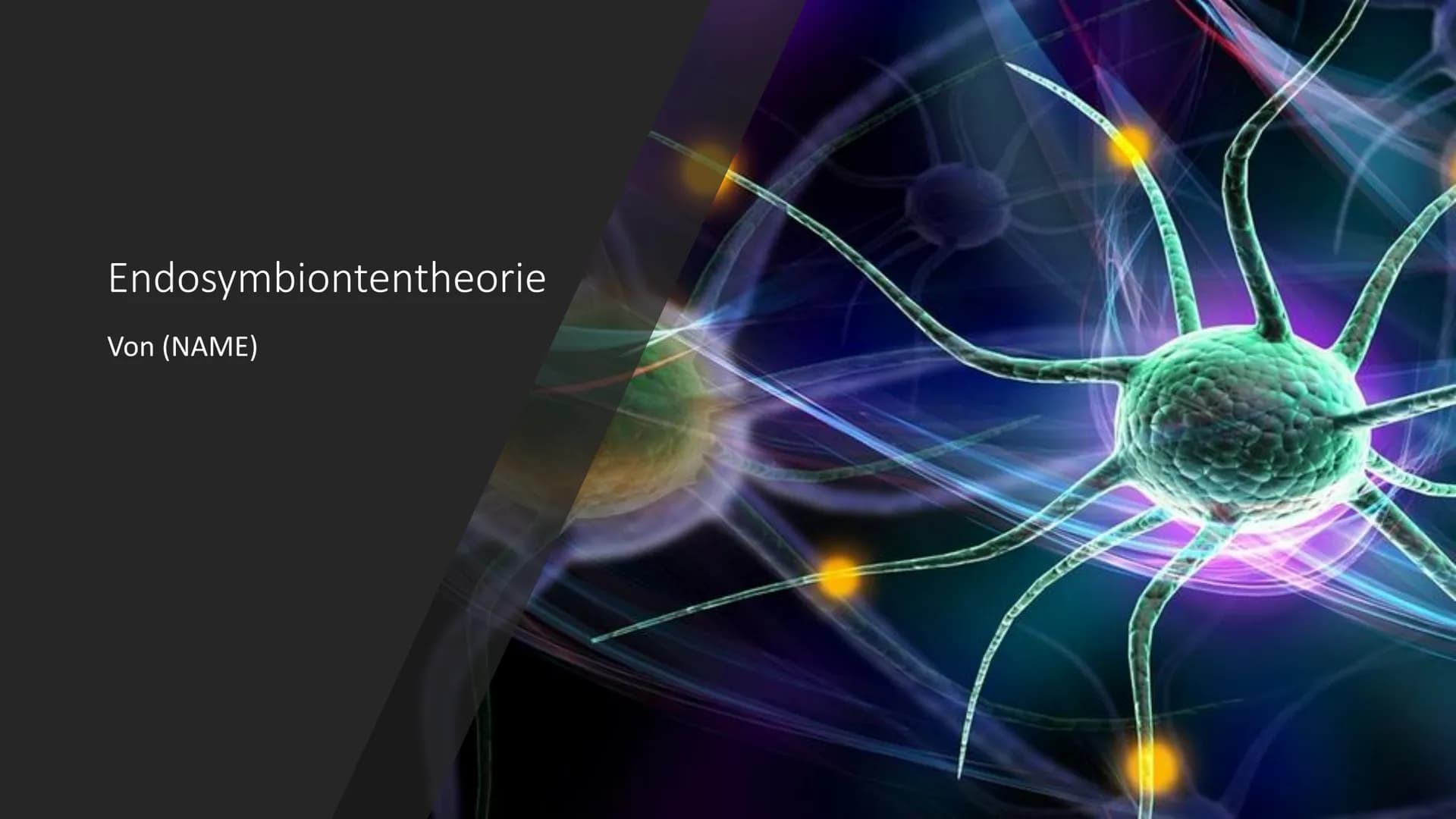 # Endosymbiontentheorie
* Definition:
## Endosymbiose
Ein Partner lebt im Körper des anderen.
Lebensgemeinschaft von zwei Organismen, die be