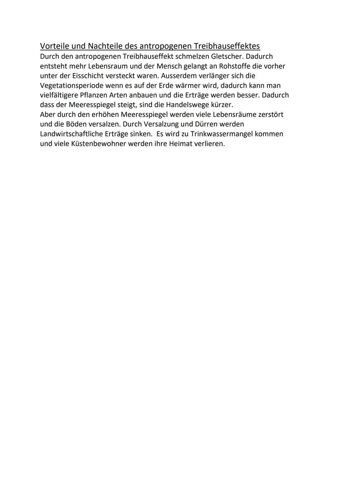 # Natürlicher Treibhauseffekt
Die kurzwelligen Sonnenstrahlen treffen auf die Erde und werden von der Erde zum Teil absorbiert und zum Teil