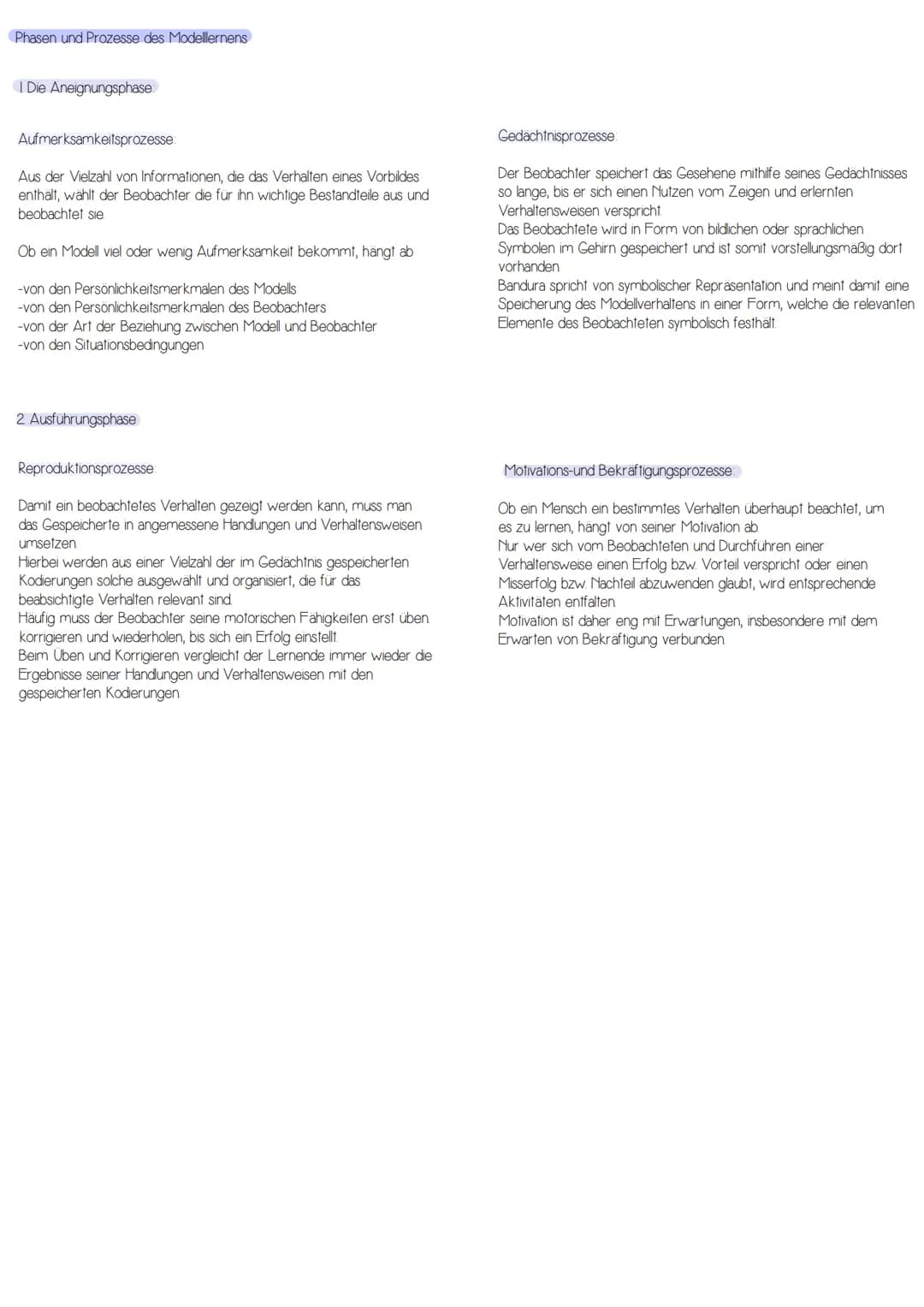 # MODELLLERNEN
## Bedingungen des Modellernens
### Persönlichkeitsmerkmale des Modells
- Menschen, die soziale Macht besitzen (die belohne