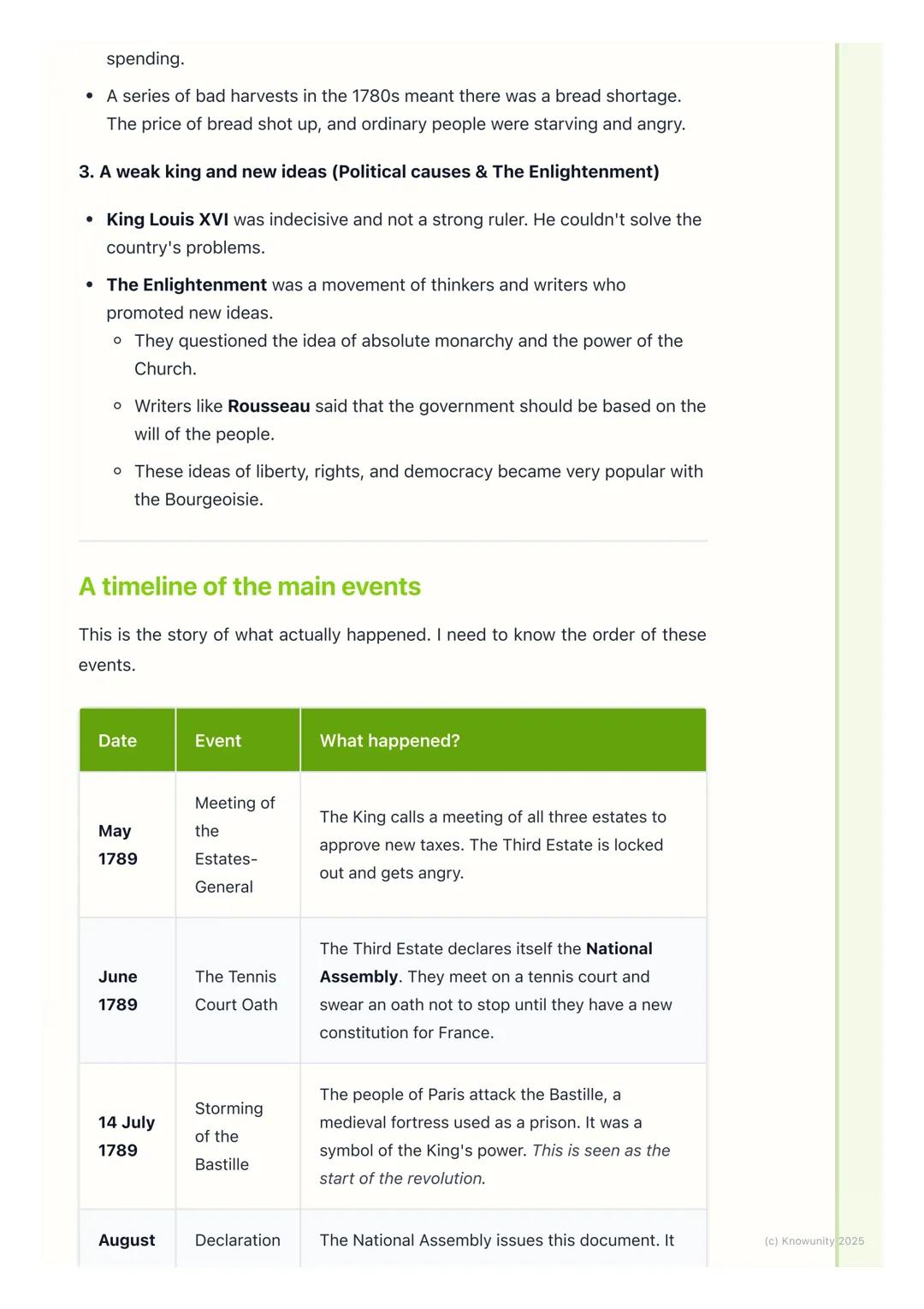 # The French Revolution
An introduction to the revolution
The French Revolution was a period of huge social and political change in
France