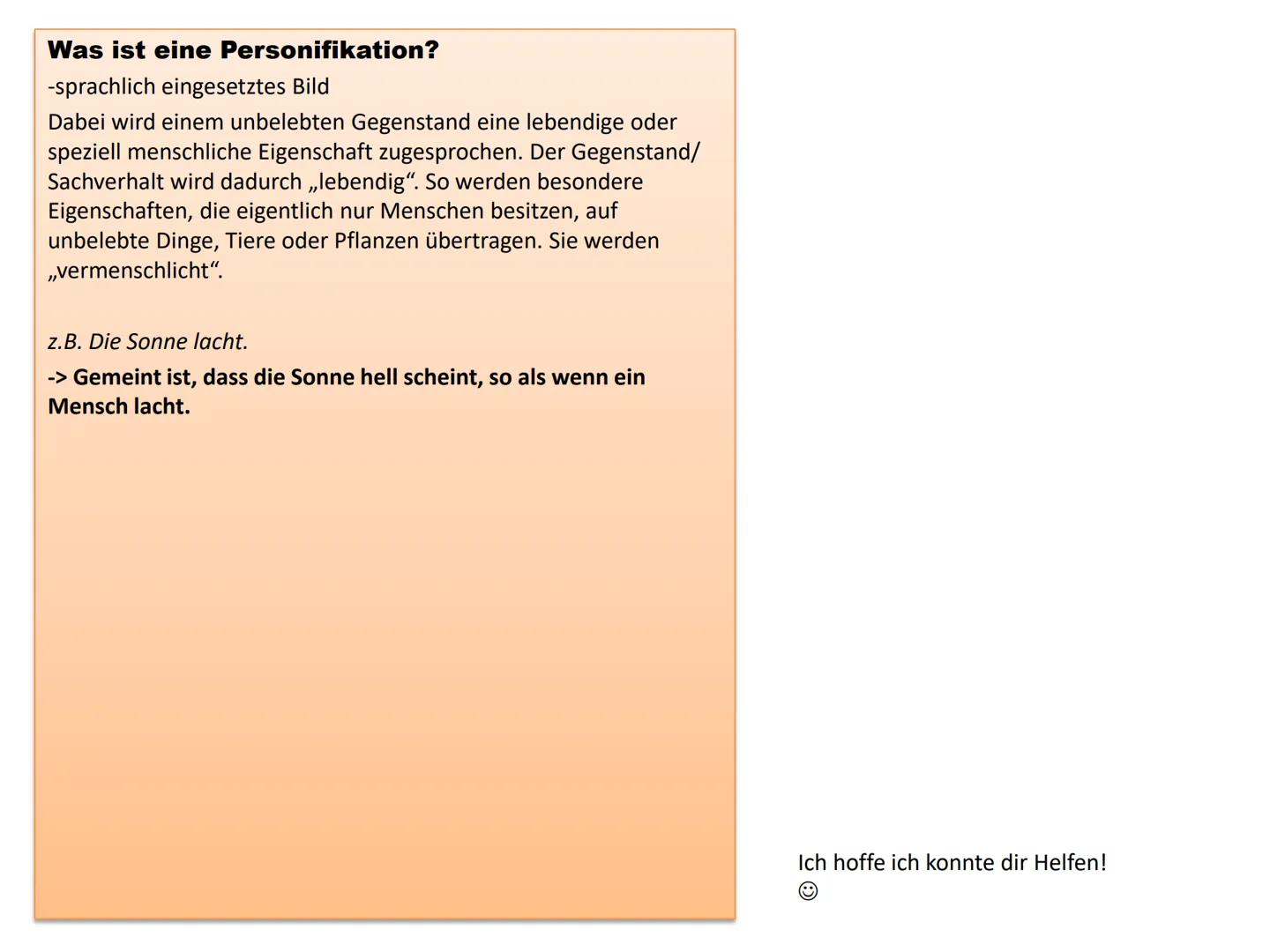 Was ist eine Metapher?
Ist ein von Dichtern sehr häufiges
Eingesetztes sprachliches Bild. Sie
Spielt immer dort eine Rolle, wo
Sprache bildh