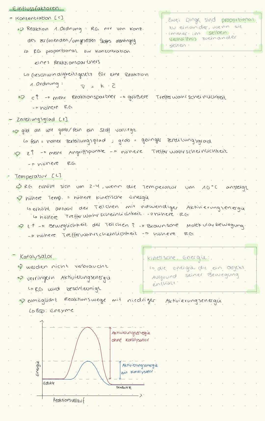 # REAKTIONSGESCHWINDIGKEIT
ZUSAMMEN FASSUNG
Definition:
- co die Geschwindigkeit, in der eine chemische
Reaktion ablauft
- to beschreibt R