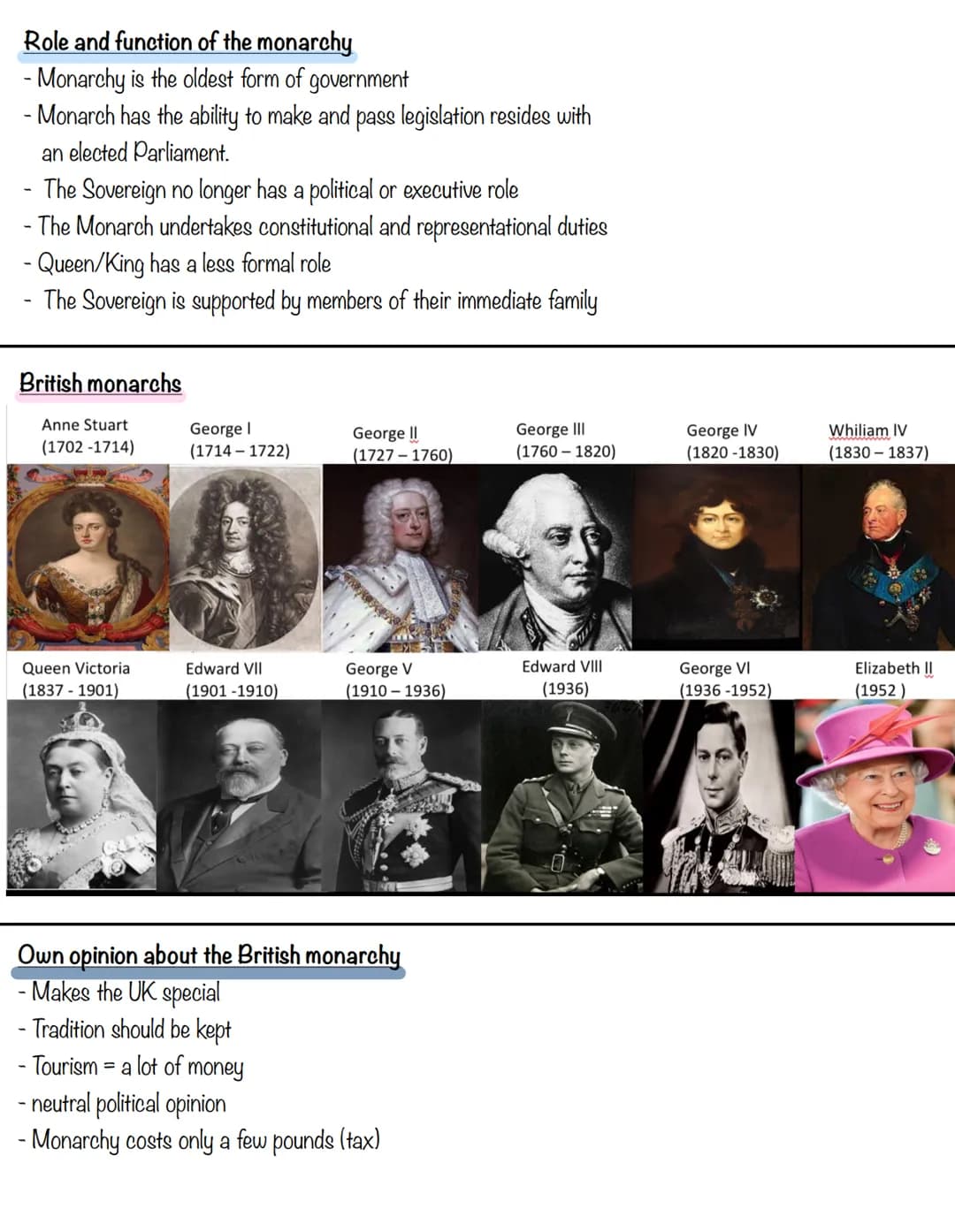 Englisch LK
Biehl
# The Royal Family
SPEAKER.K
3th march 2022
## General information:
- Elisabeth II -> Queen of the UK & Northern Irelan