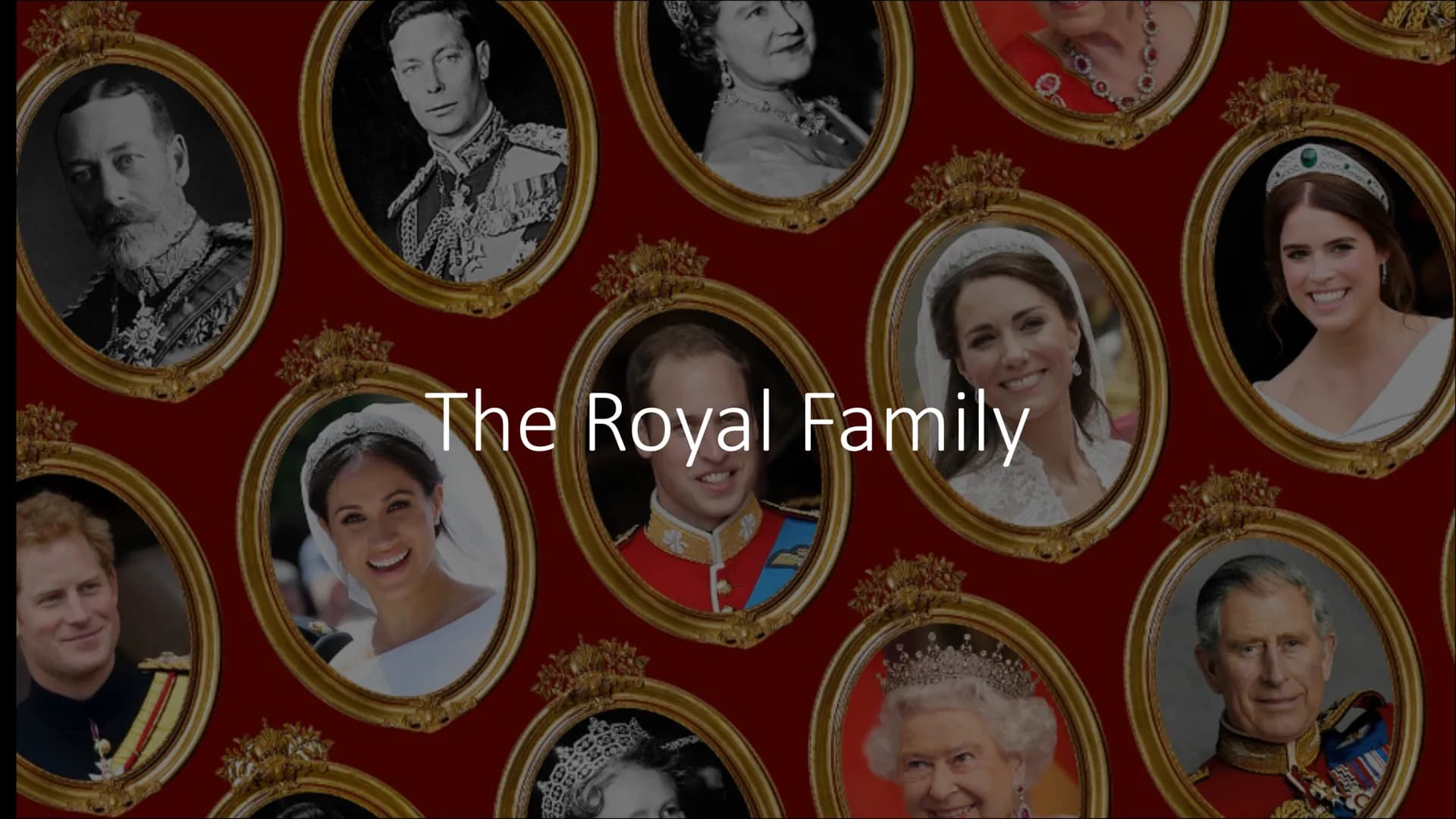 Englisch LK
Biehl
# The Royal Family
SPEAKER.K
3th march 2022
## General information:
- Elisabeth II -> Queen of the UK & Northern Irelan