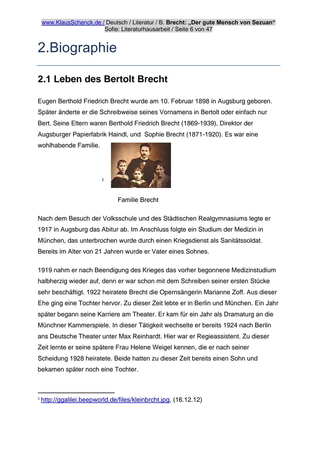 "Der gute
Mensch von
Sezuan"
Fotos wurden aus urheberrechtlichen Gründen entfernt!
**Dichter:** Bertolt Brecht
**Titel:** "Der gute Mensch