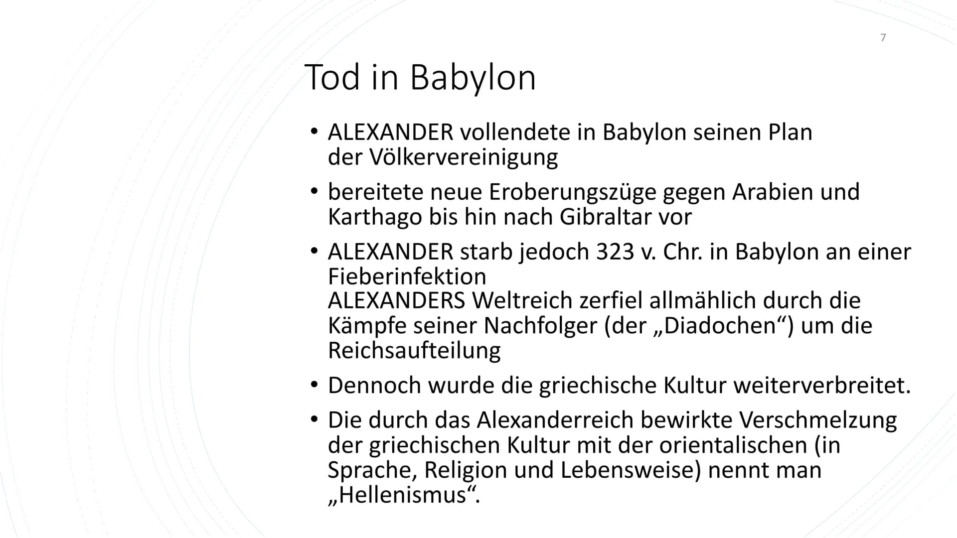 # Alexander der Große und Bukephalos - Handout
## 1 Allgemeines
* ALEXANDER DER GROSSE (356-323 v. Chr.)
* König von Makedonien
* war eine