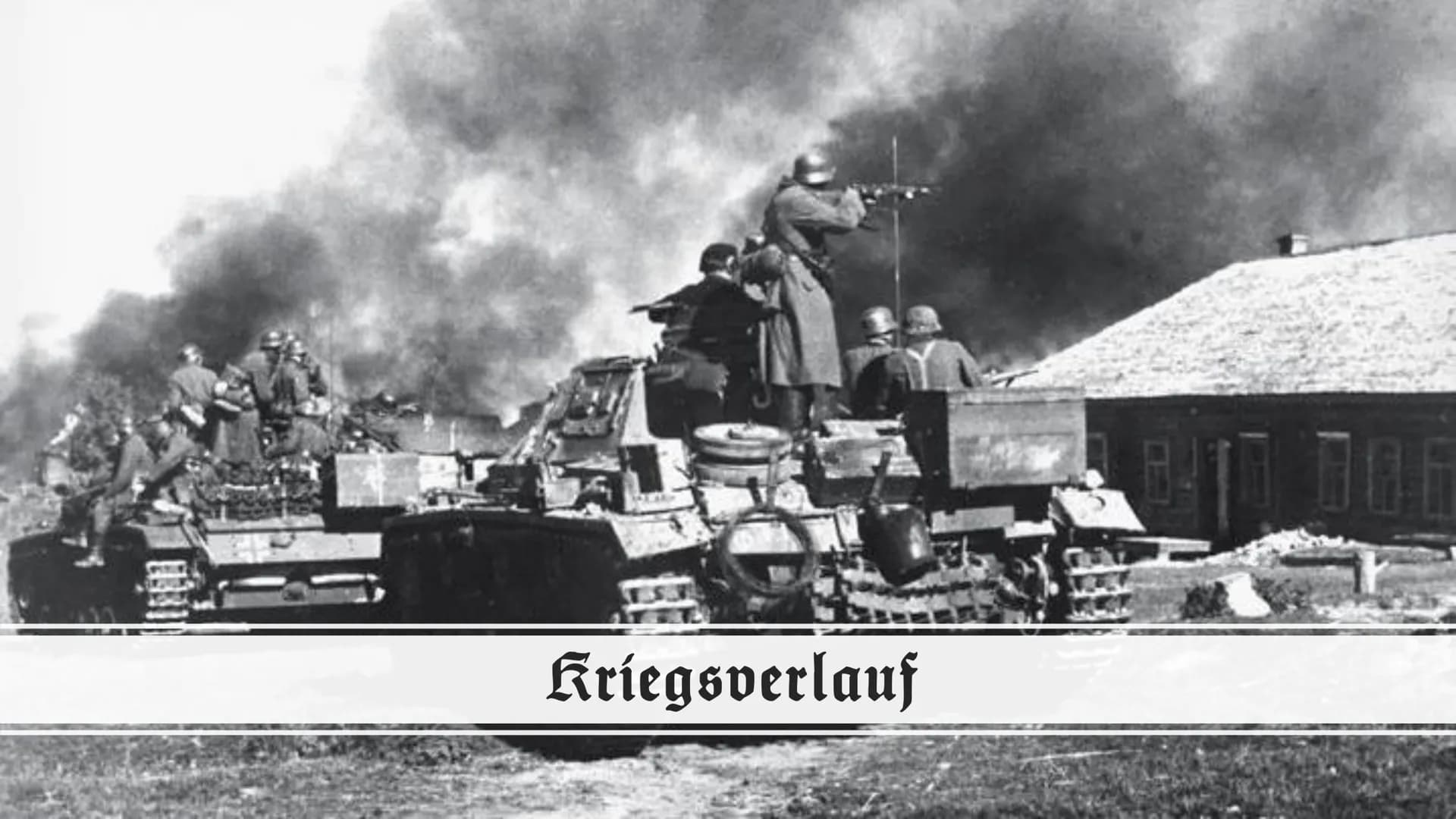 # Der zweite Weltkrieg
## 1939
- 03.09. Kriegserklärung Großbritanniens und Frankreichs an Deutschland
- Oktober/November: Verträge Deutsch