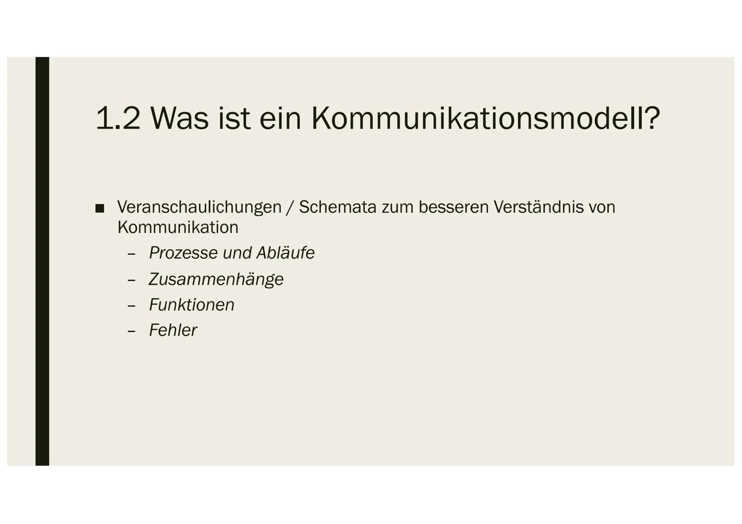 # Handout
## Kommunikationsmodelle
### 1.1 Was ist Kommunikation?
* lat. „communicatio" = Mitteilung
* Austausch von Mitteilungen
* ver