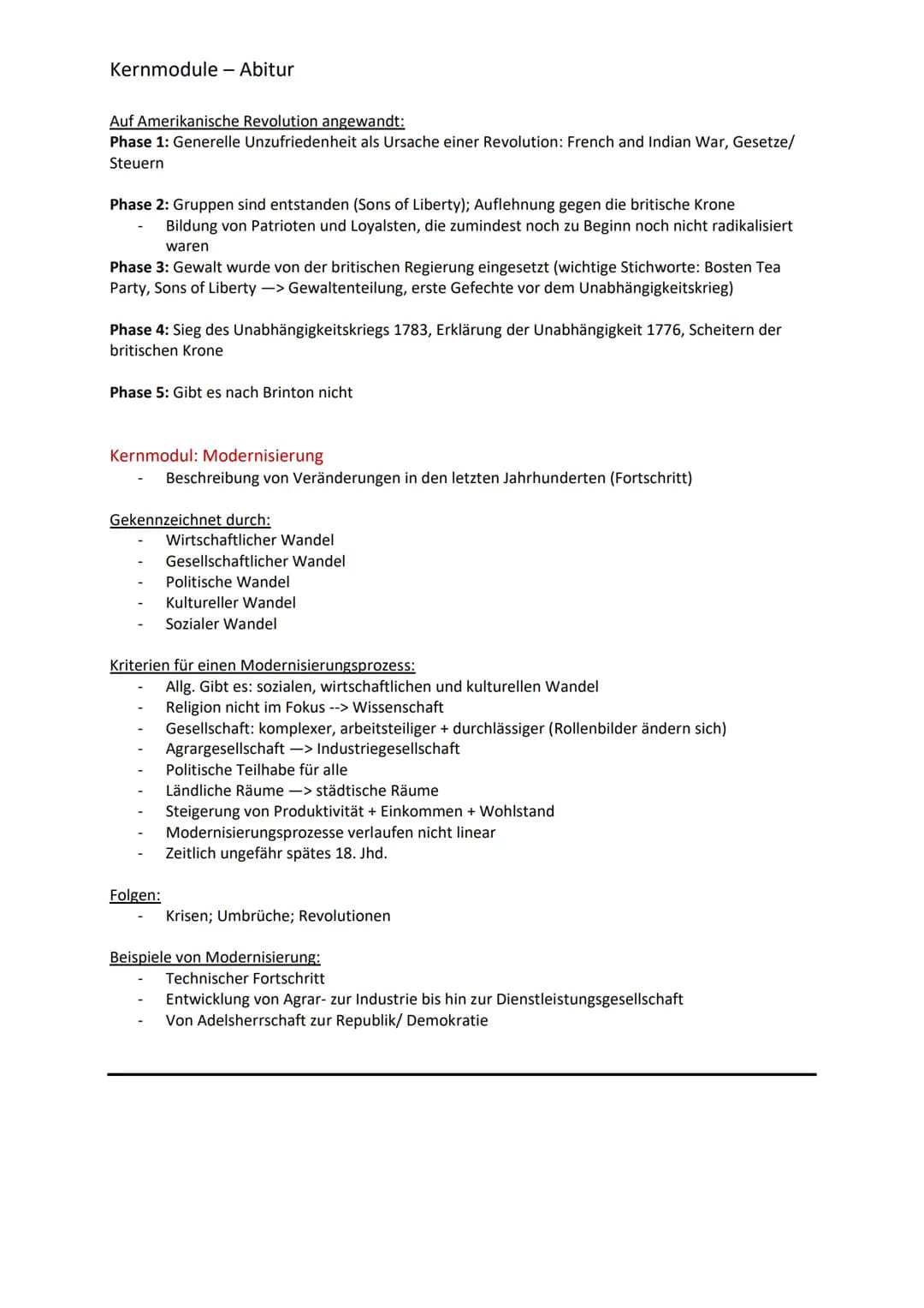 ## Kernmodule - Abitur
### 1. Krisen, Umbrüche und Revolution
**Kernmodul: Krisen**
**Ursachen:**
- Naturkatastrophen, Dürren und Epidemie