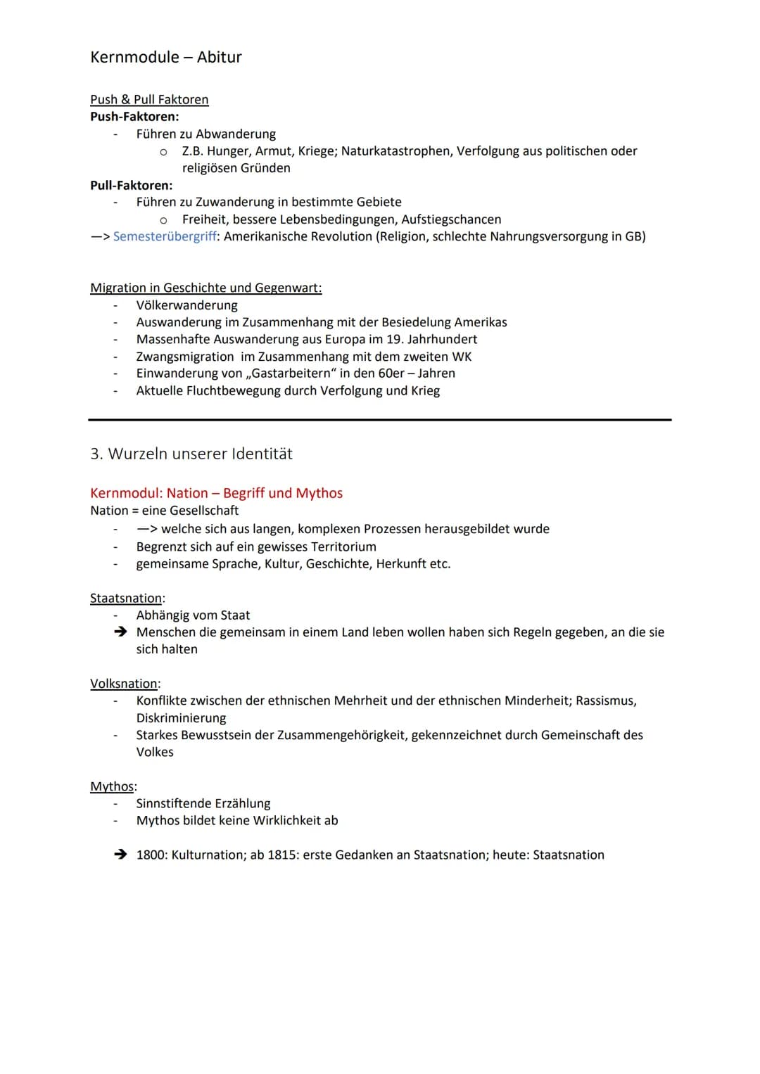 ## Kernmodule - Abitur
### 1. Krisen, Umbrüche und Revolution
**Kernmodul: Krisen**
**Ursachen:**
- Naturkatastrophen, Dürren und Epidemie
