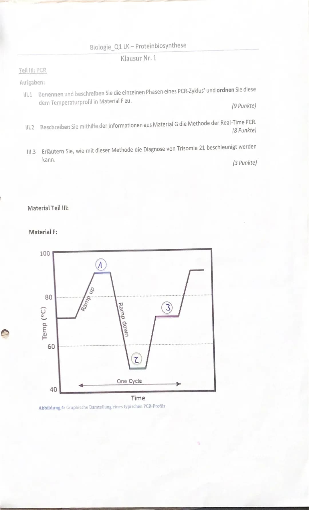 Achte auf eine ordentliche und lesbare Schrift.
Viel Erfolg!
## Teil I: Replikation der DNA
### Aufgaben:
1.1 Ordnen Sie den Buchstaben