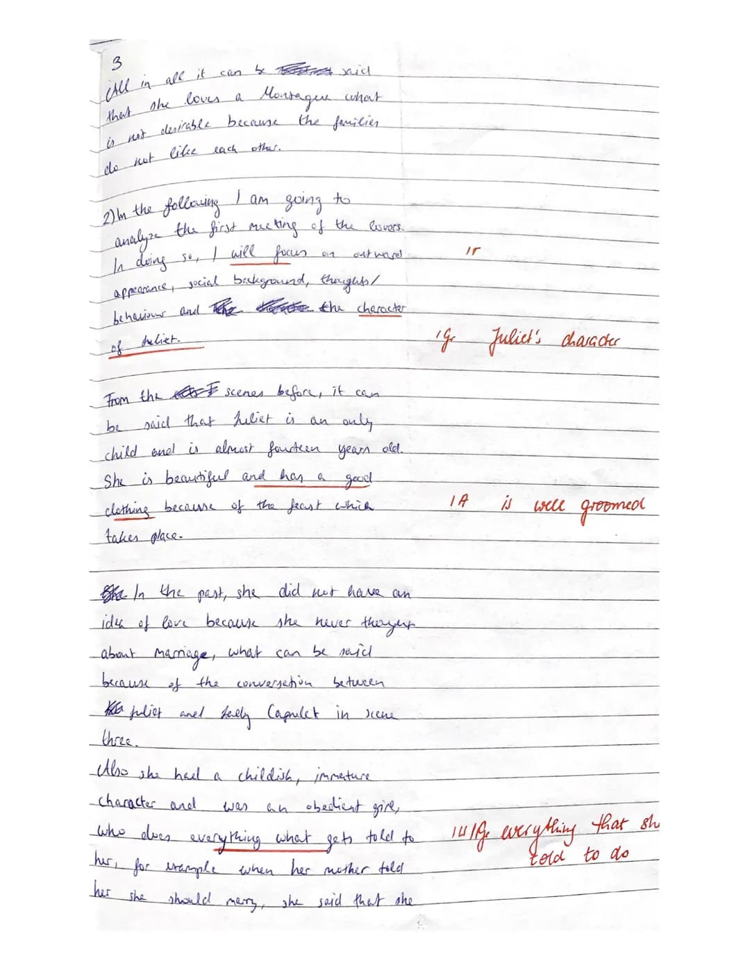18th March, 2021
3. Englischklausur
Q1.2 LK EN/De
Romeo and Juliet by William Shakespeare, Act I, Scene 5
# Annotations:
91 profane - disho