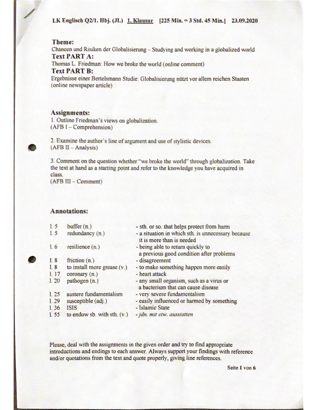 Globalization – Seite 1