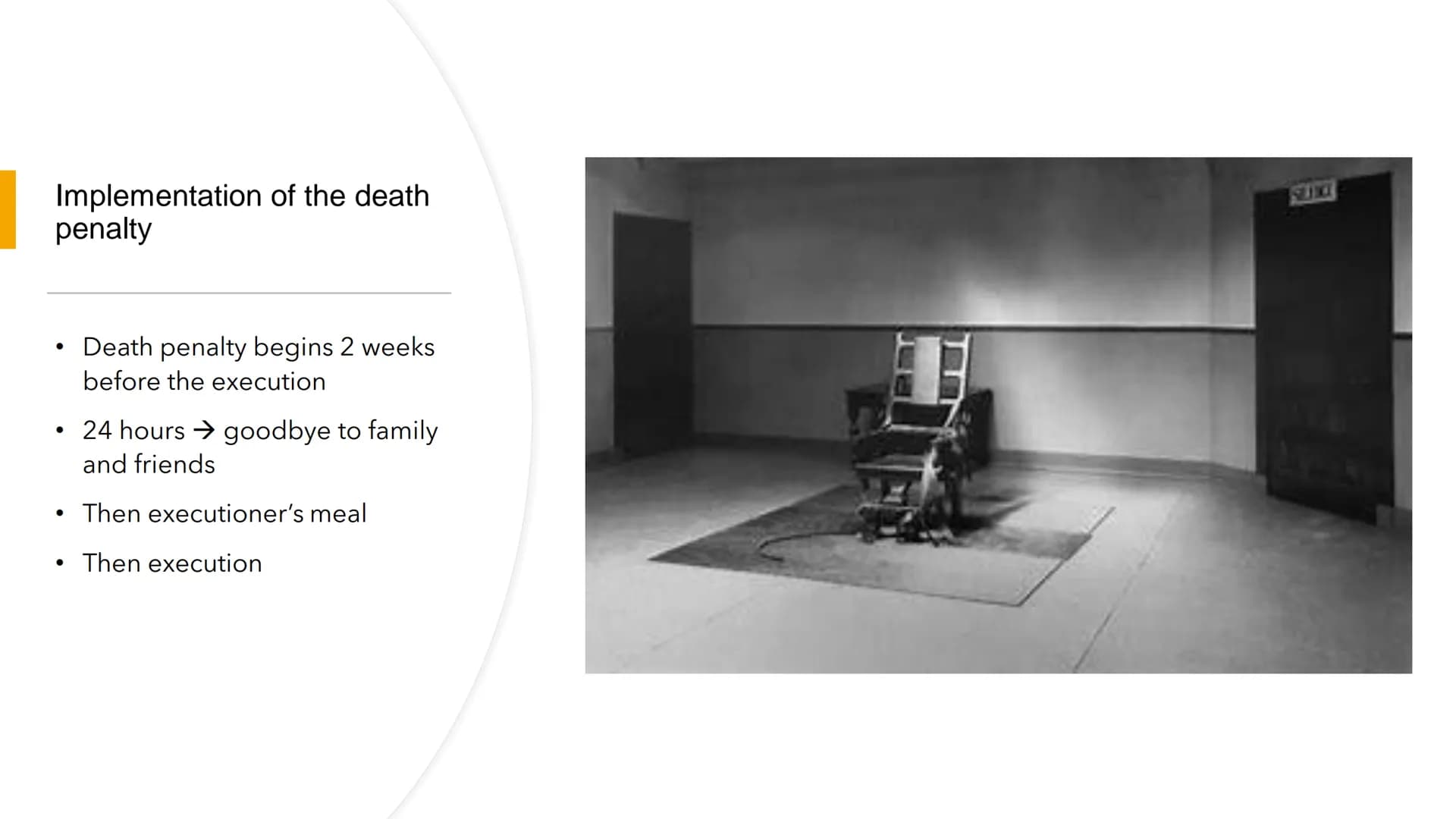 # Handout Death Penalty
## General information's:
- The death penalty is the killing of a person as a legal consequence.
- the number of ex
