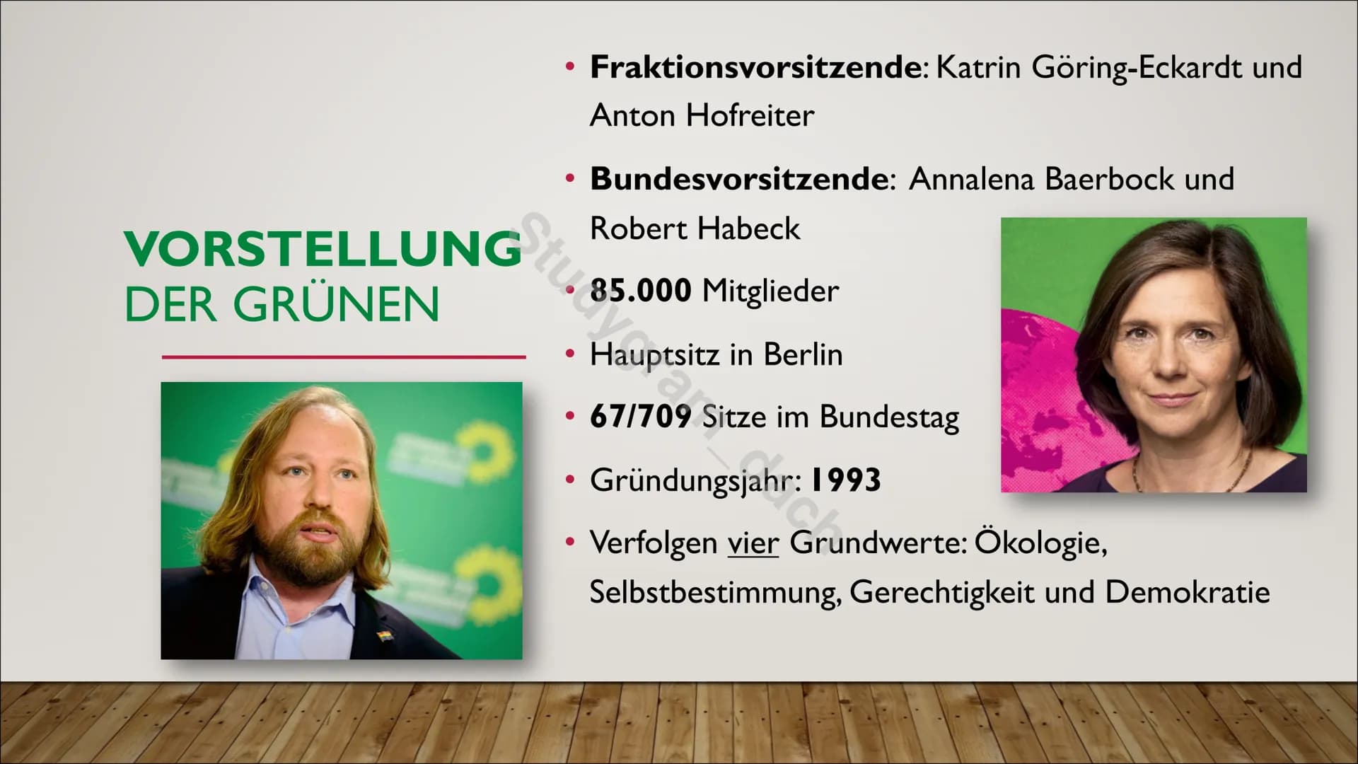 Stu
BÜNDNIS 90
DIE GRÜNEN
ach # INHALT
* Vorstellung der Grünen
* Parteigeschichte
* Wahlprogramm
* Wahlprogramm Ökologie
* Wahlergebnisse
*