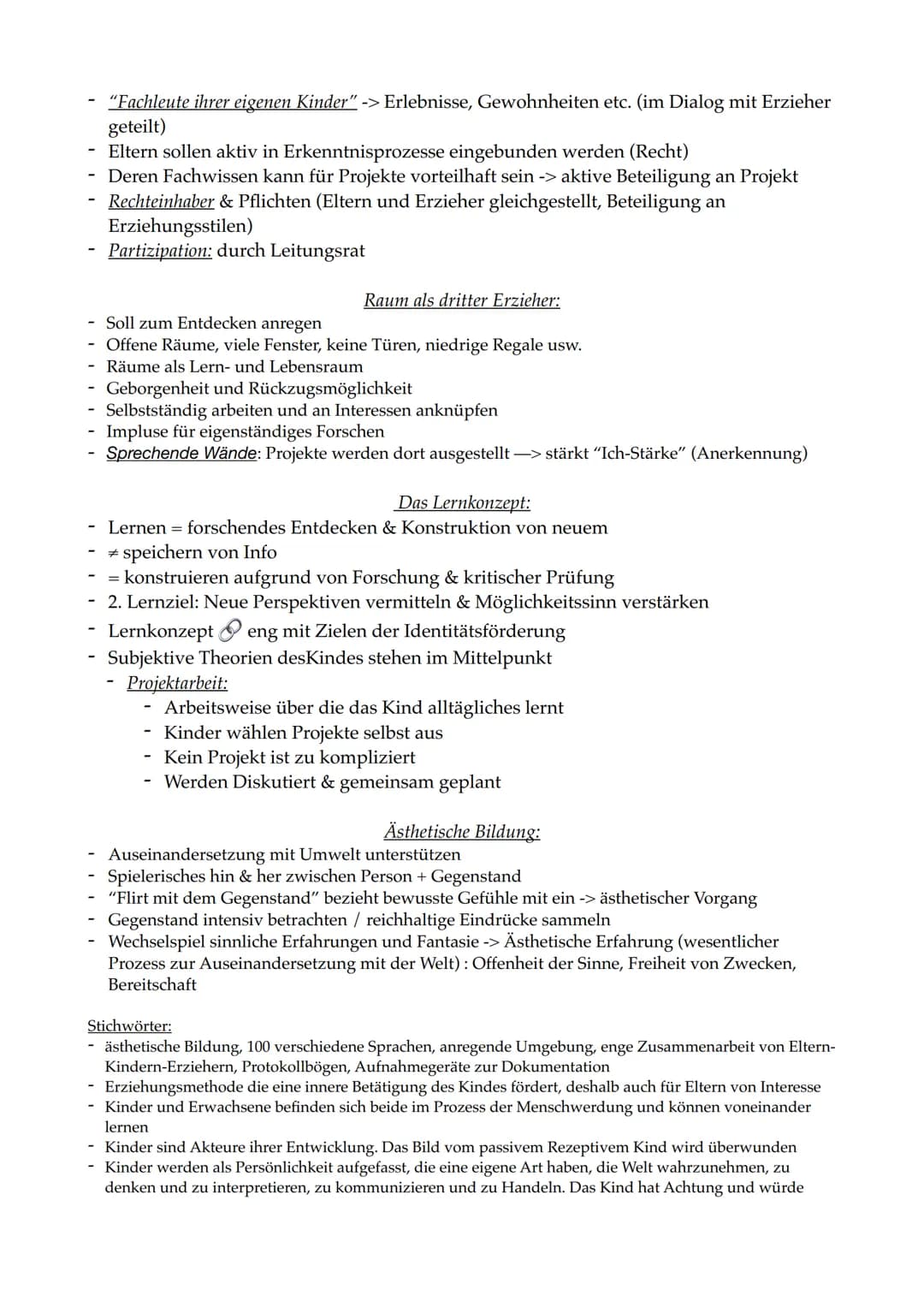 # Reggio-Pädagogik
Begründer: Loris Malaguzzi, Verstand sich als "Provokateur in Sachen Kindheit"
### Seine Gründe:
- Dialog und Kommunikati