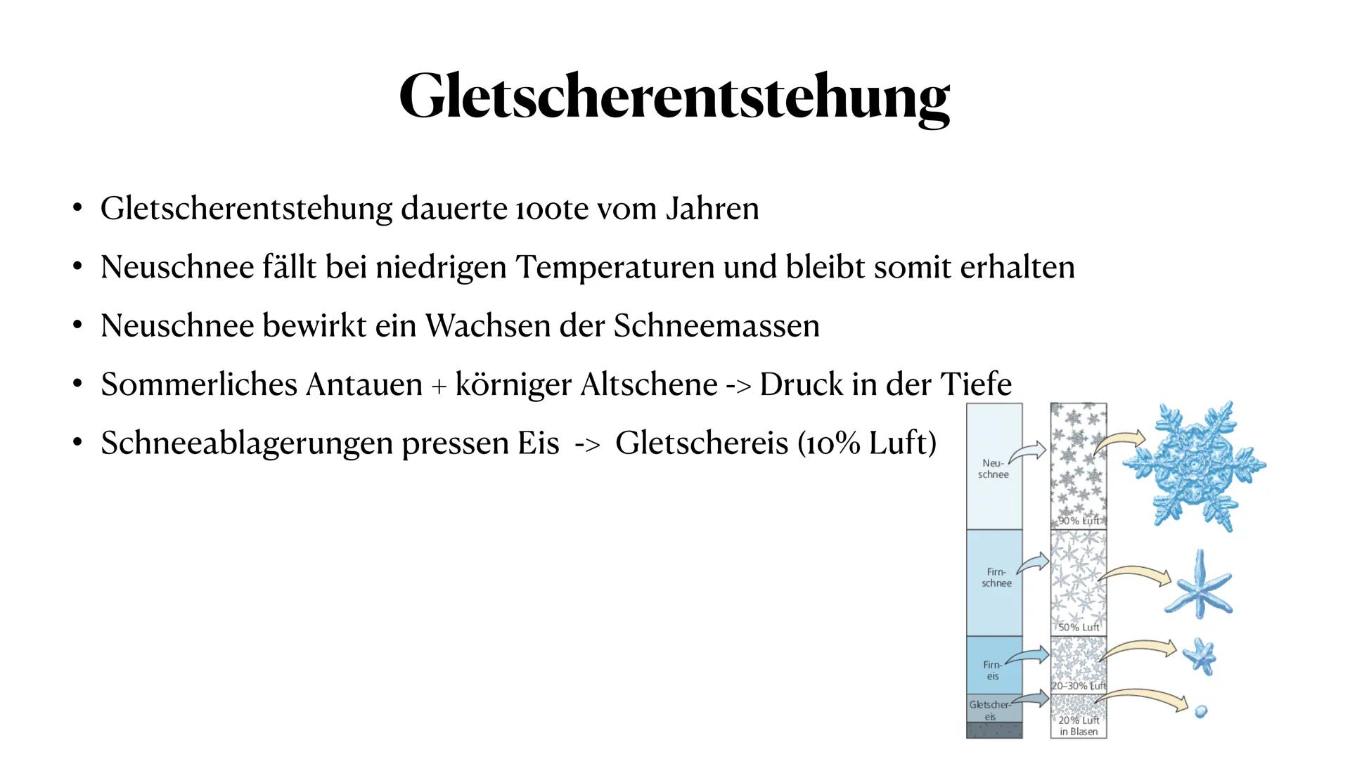 # Der Gletscher
Samira, Nina, Marlene # Gletscher
• Grönland und Antarktis
• 10% der Erde mit Eis
• Gletscher wandern (mehrere hundert Met