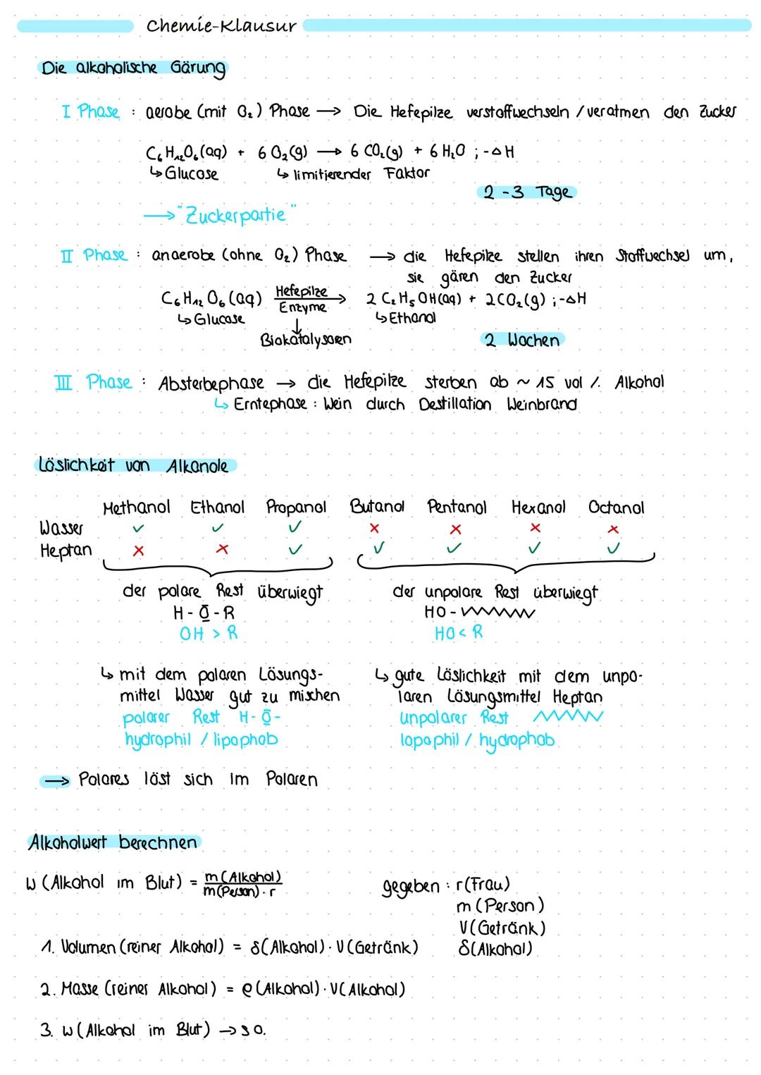 Chemie-Klausur
Die Qualitative Elementaranalyse
Welche Elemente sind vorhanden?
bei der vollständigen Verbrennung von organischen Stoffen en