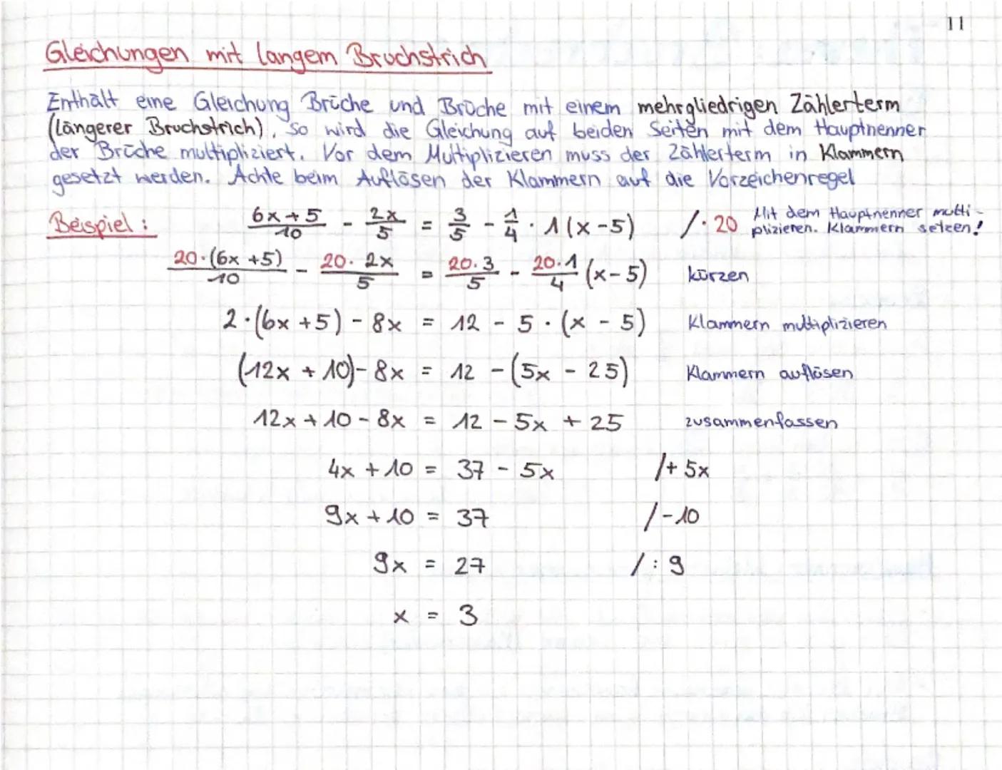 8
Thema: Gleichungen
Einfache Gleichungen
Du lost Gleichungen, indem du auf beiden Seiten des Gleichheitszeichens dieselbe
Rechenoperation a