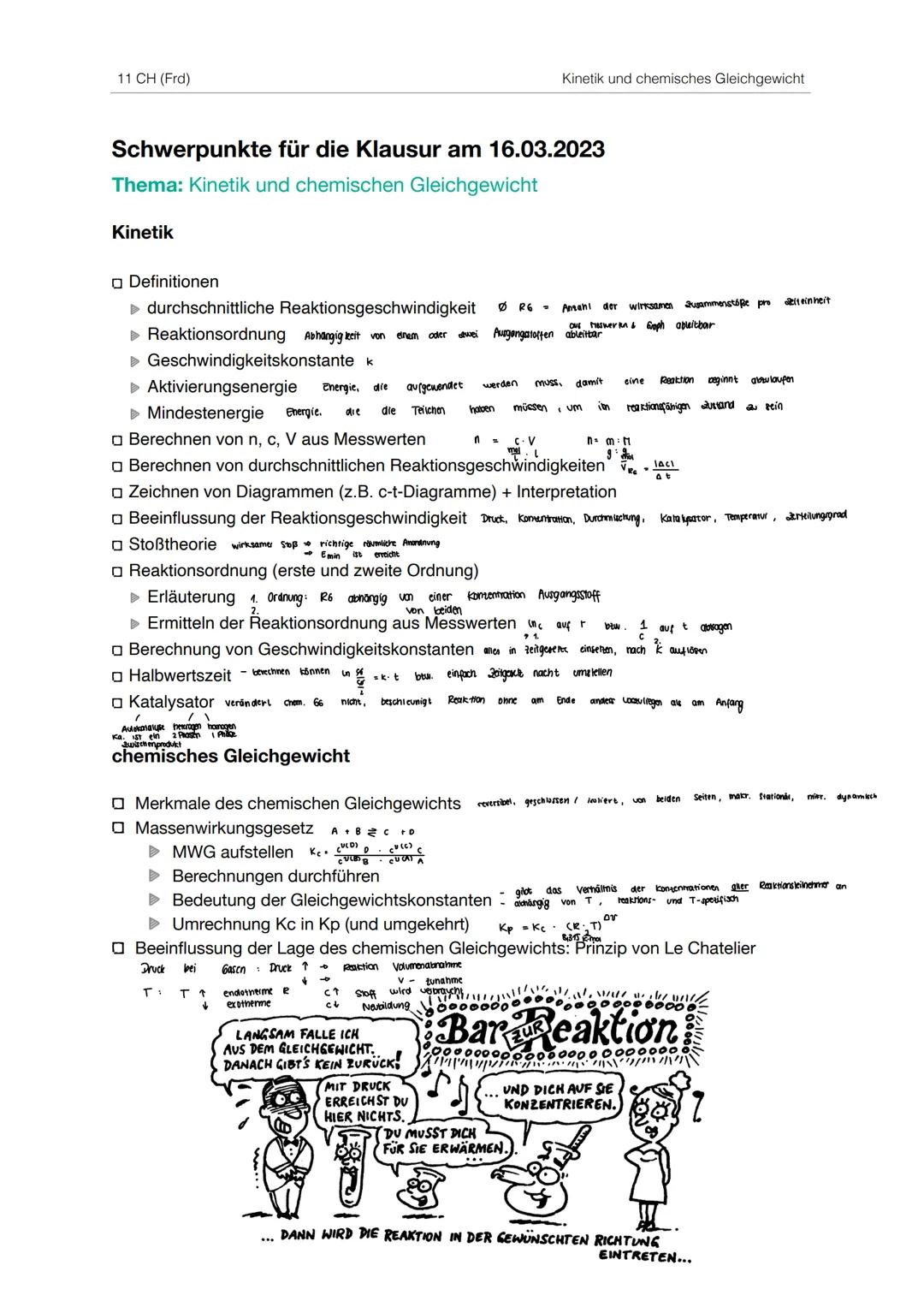 Kinetik
Reaktionsgeschwindigkeit (Stoßtheorie, Einflussfaktoren, Berechnung
c-t- Diagramme
chemisches Rechnen
Übungsaufgaben 11 CH (Frd)
Sch