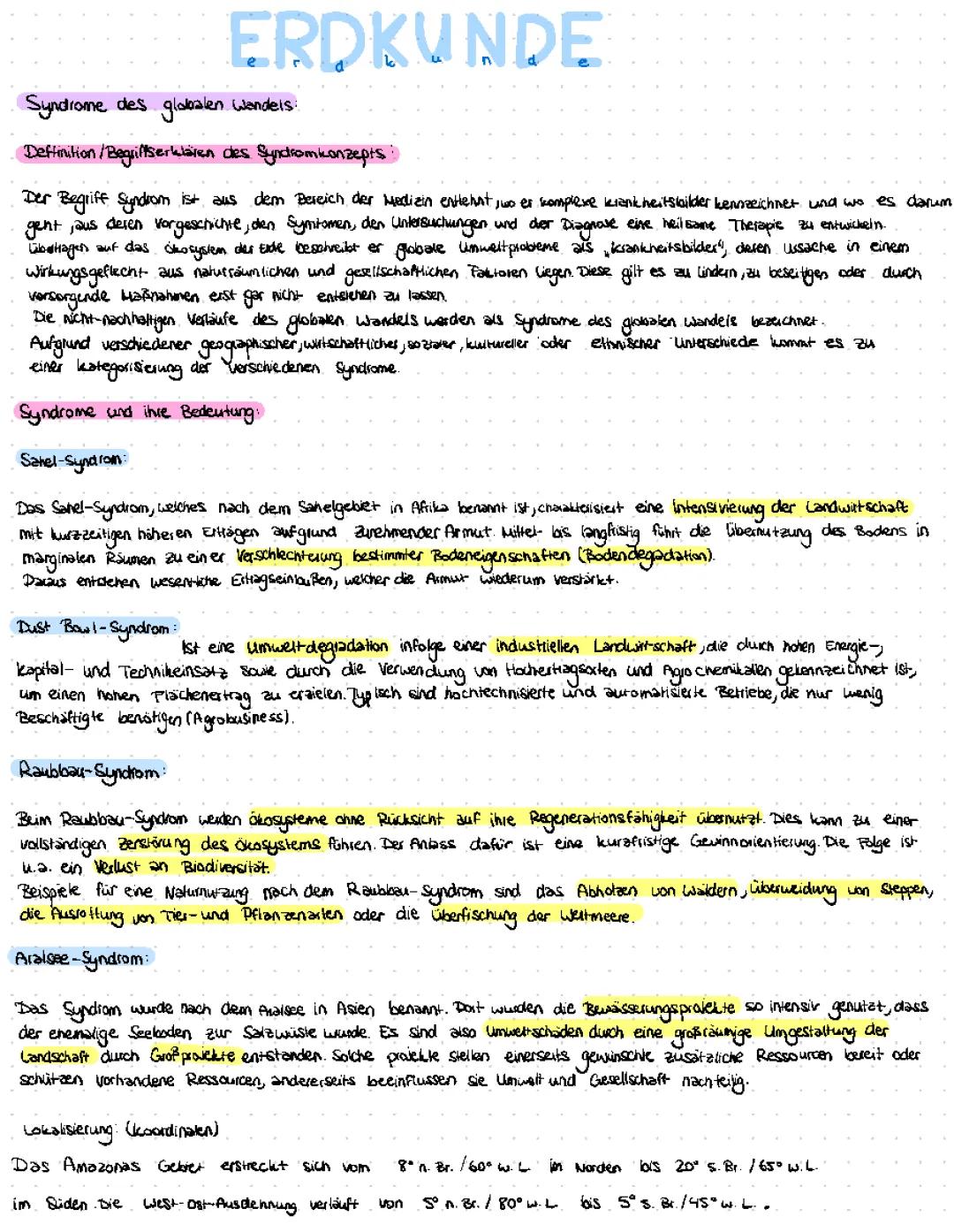 Syndrome des Globalen Wandels