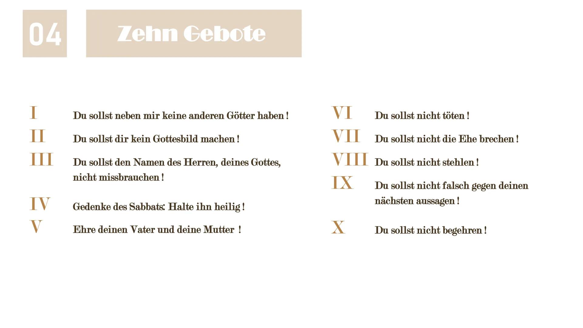 Das Christentum
Vortrag von Malte & Antonia 01
Überblick
02
Jesus Christus
03
Die Bibel
04
Zehn Gebote
Gliederung
Die Bergpredigt 05
Verbind