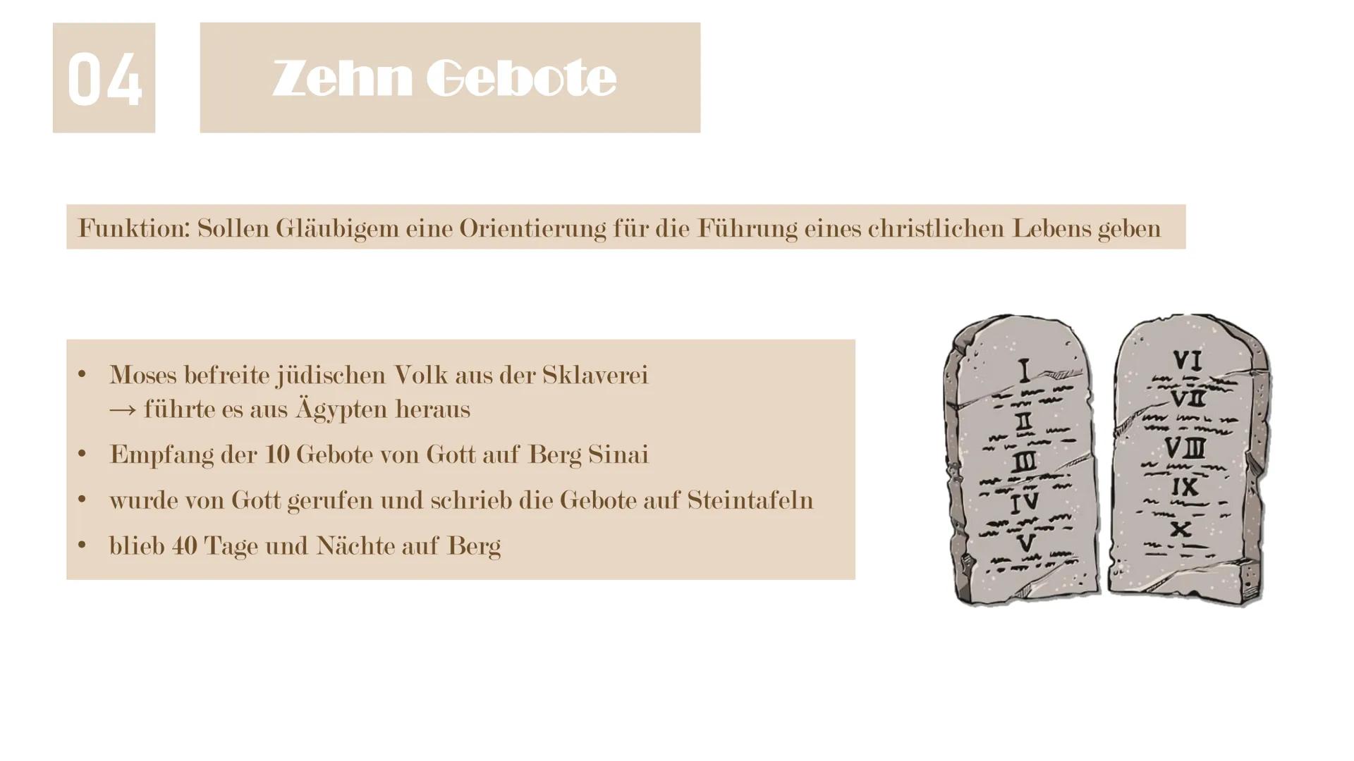 Das Christentum
Vortrag von Malte & Antonia 01
Überblick
02
Jesus Christus
03
Die Bibel
04
Zehn Gebote
Gliederung
Die Bergpredigt 05
Verbind